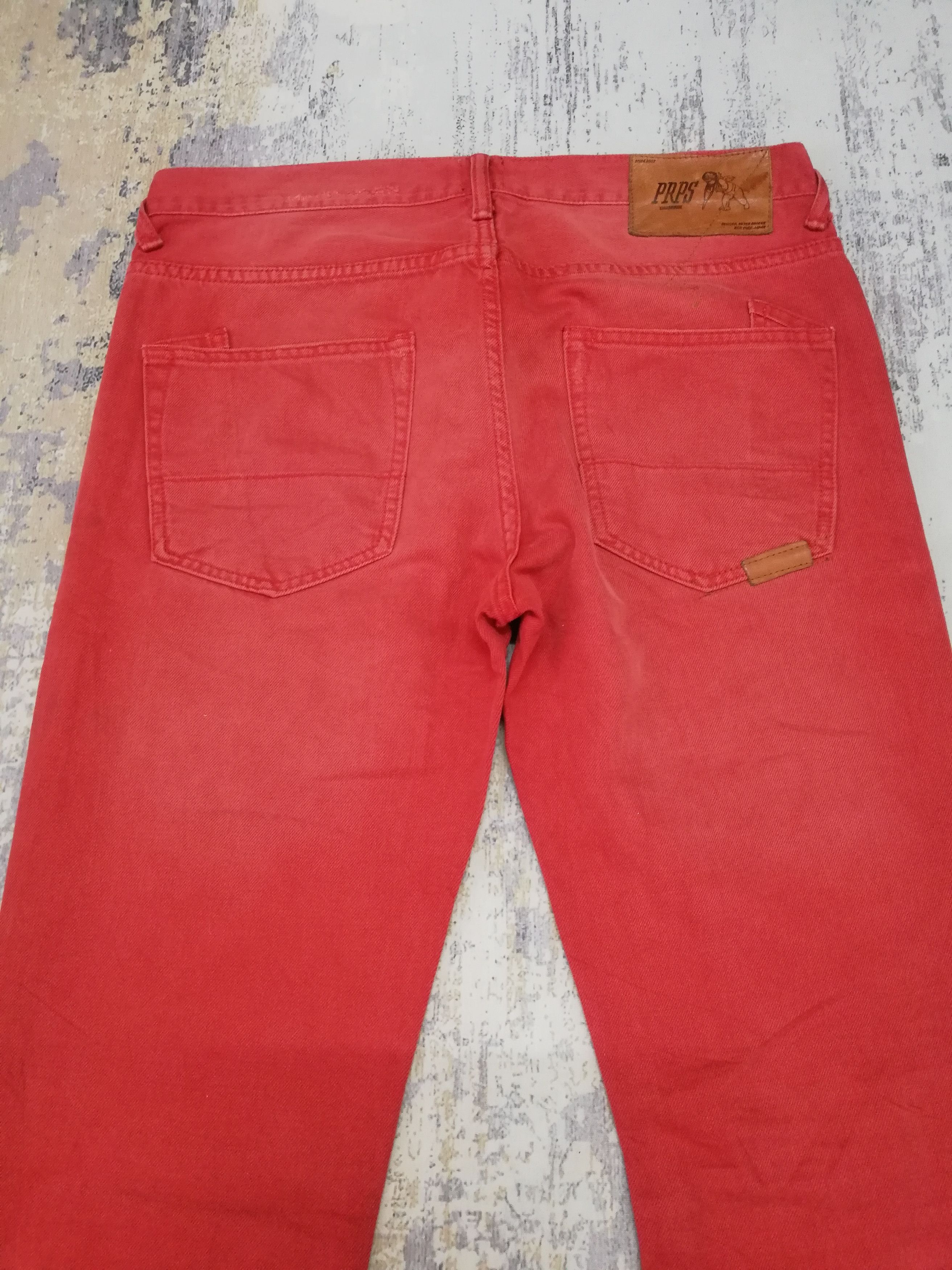 Japanese Brand Vtg PRPS Japanese Red Denim Slim Straight Leg Jeans W34 Size US 34 / EU 50 - 9 Thumbnail