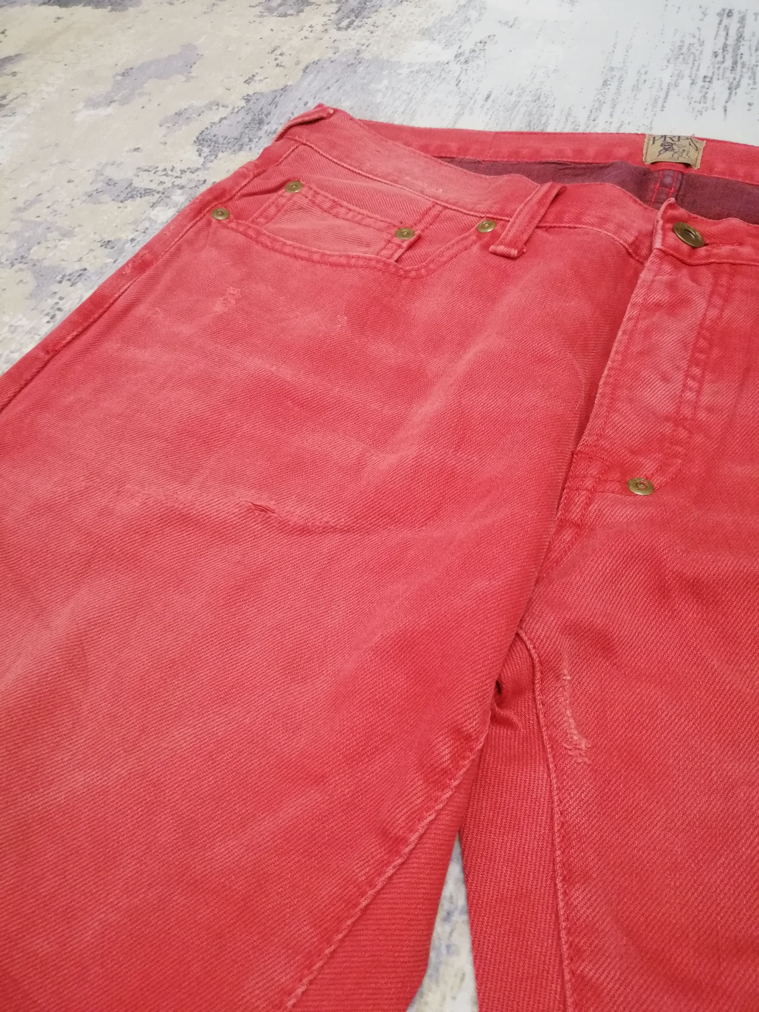 Japanese Brand Vtg PRPS Japanese Red Denim Slim Straight Leg Jeans W34 Size US 34 / EU 50 - 7 Thumbnail
