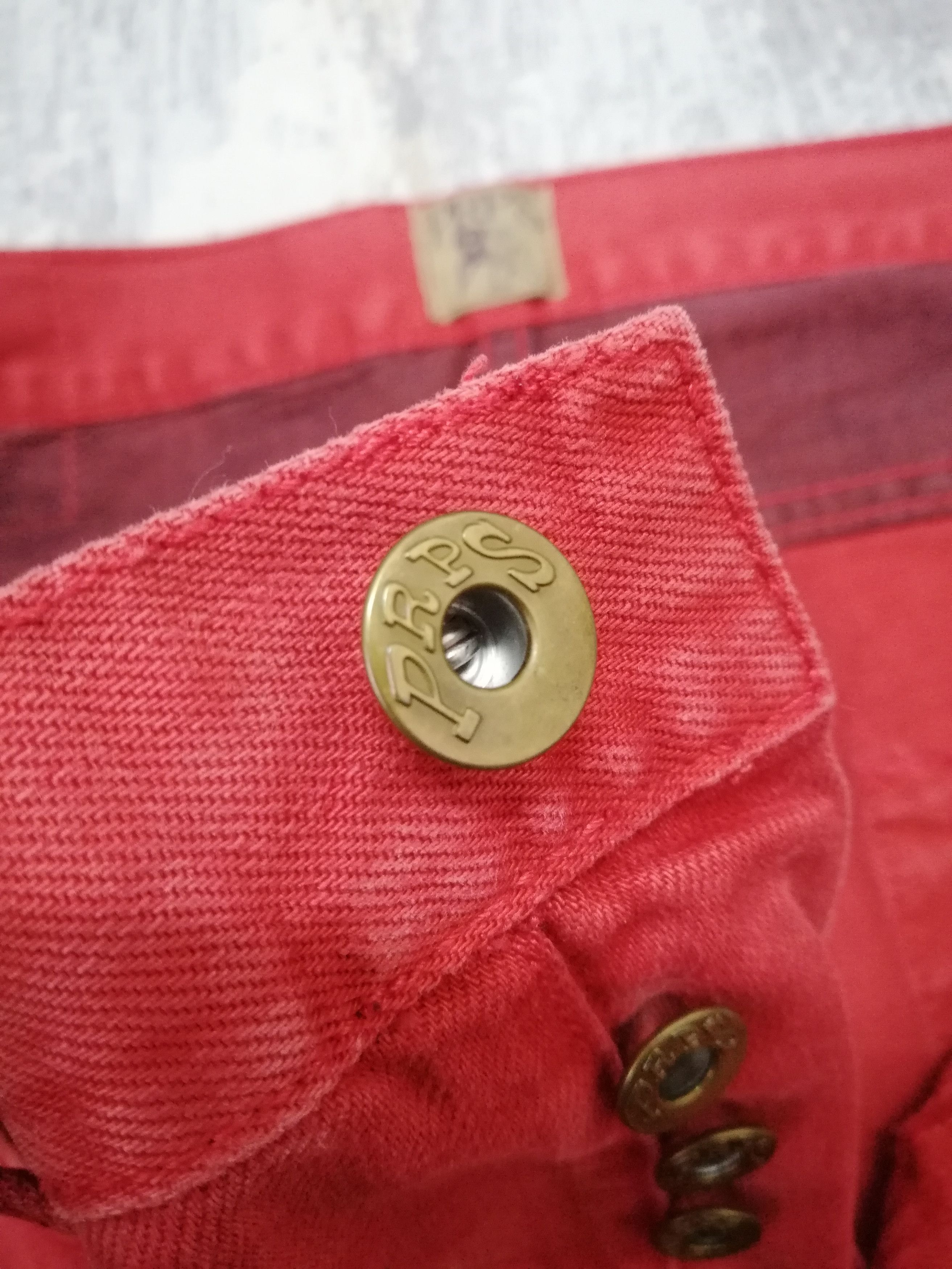 Japanese Brand Vtg PRPS Japanese Red Denim Slim Straight Leg Jeans W34 Size US 34 / EU 50 - 11 Thumbnail