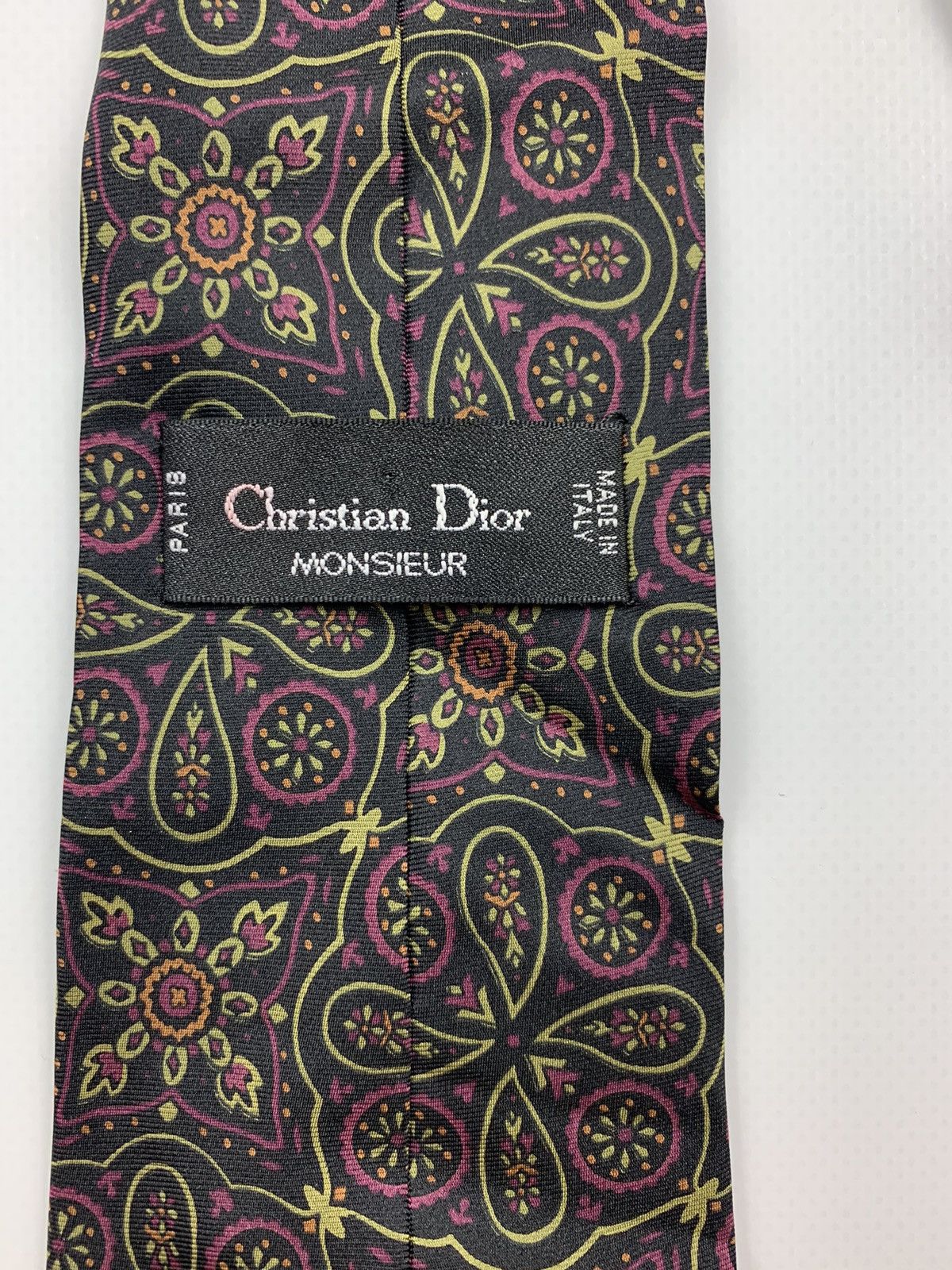 Christian Dior Monsieur Christian Dior Monsieur Silk Tie Size ONE SIZE - 4 Thumbnail
