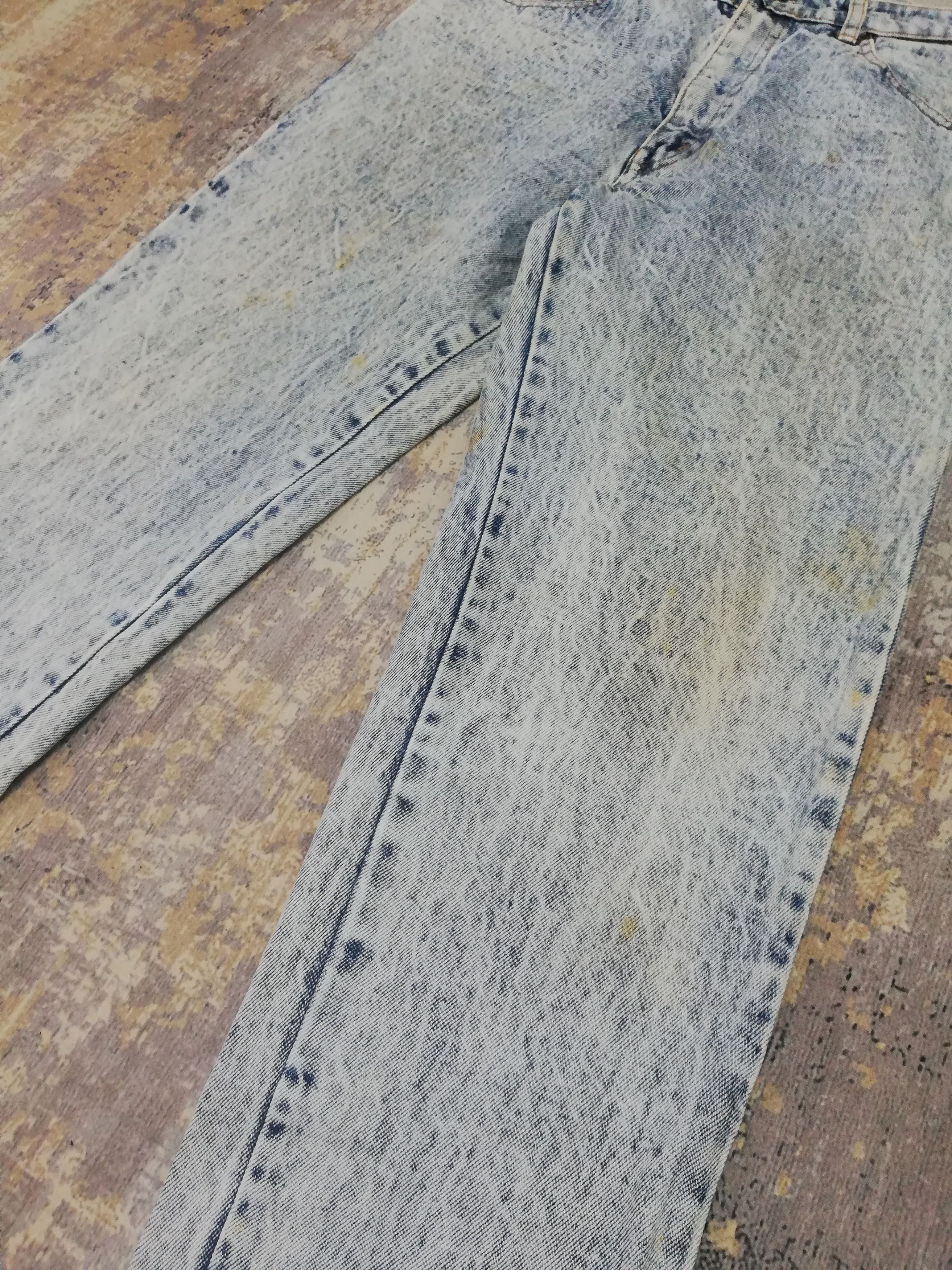 Big John Vtg Big John Spirit Japanese Denim Acid Wash Straight Jeans Size US 31 - 4 Thumbnail