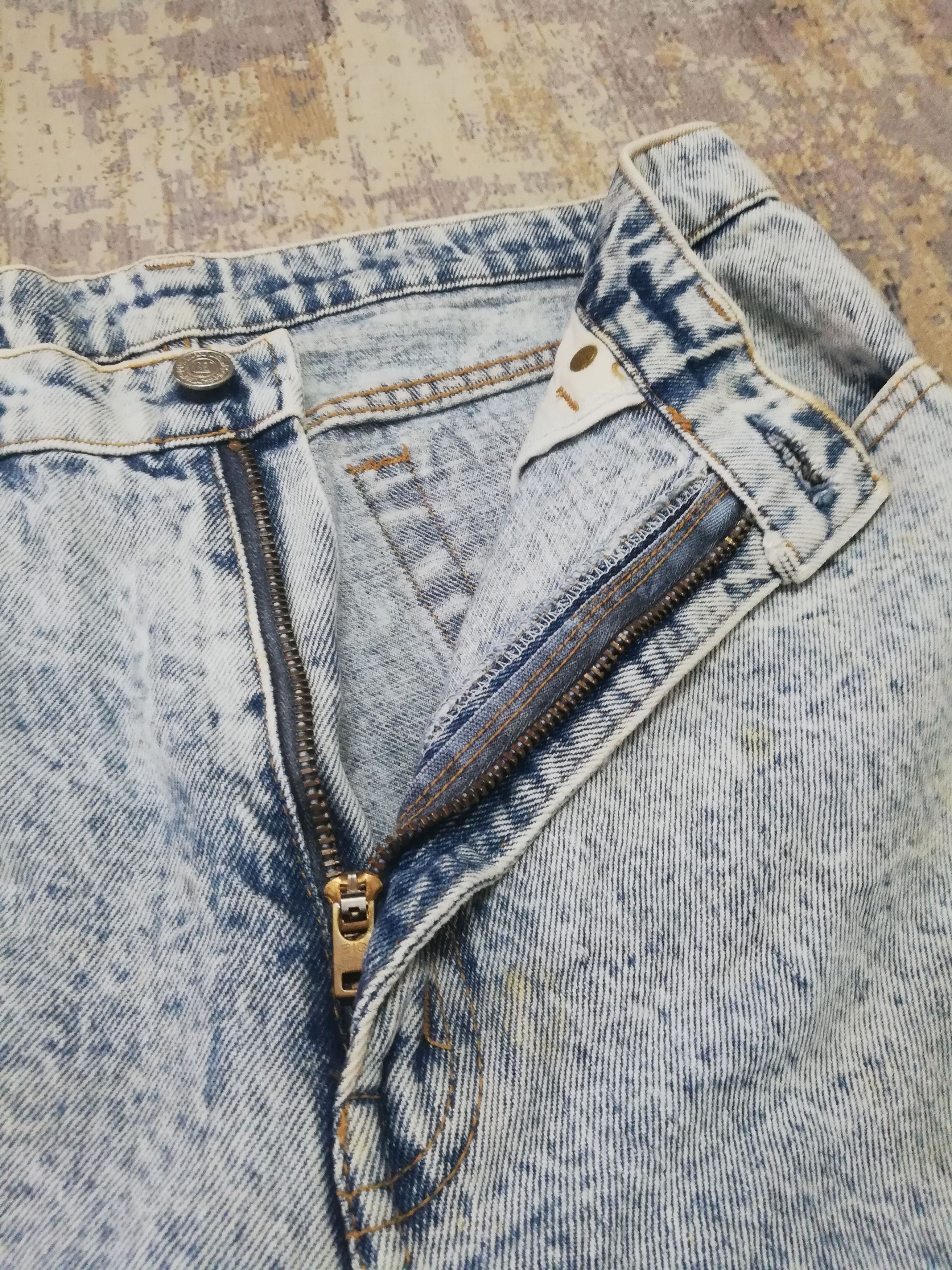Big John Vtg Big John Spirit Japanese Denim Acid Wash Straight Jeans Size US 31 - 7 Thumbnail