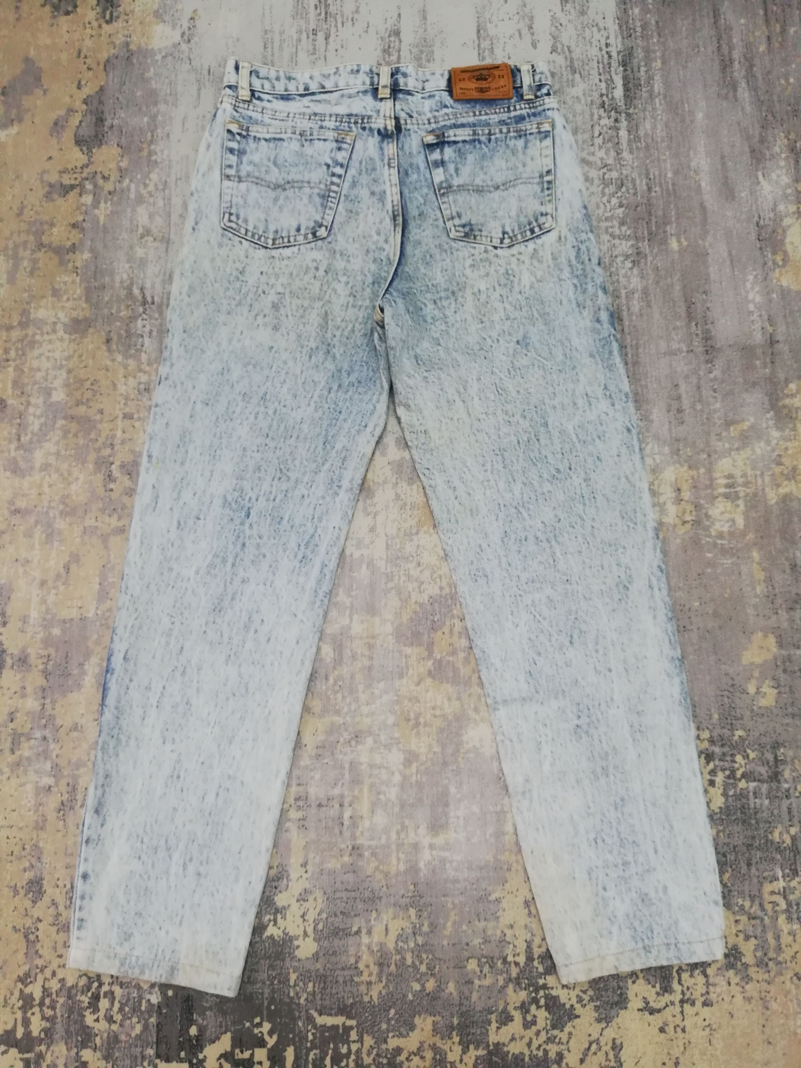 Big John Vtg Big John Spirit Japanese Denim Acid Wash Straight Jeans Size US 31 - 2 Thumbnail