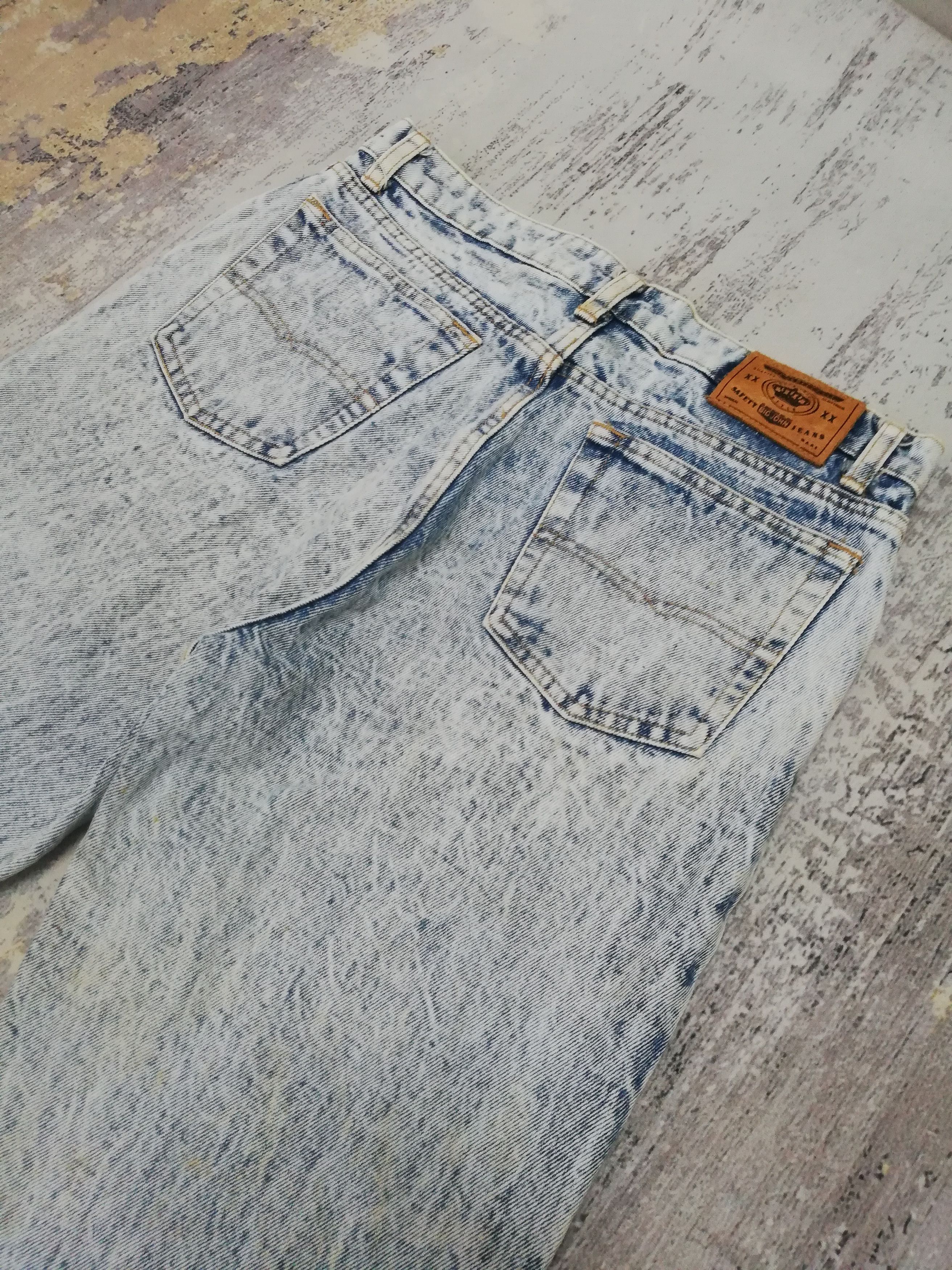 Big John Vtg Big John Spirit Japanese Denim Acid Wash Straight Jeans Size US 31 - 5 Thumbnail