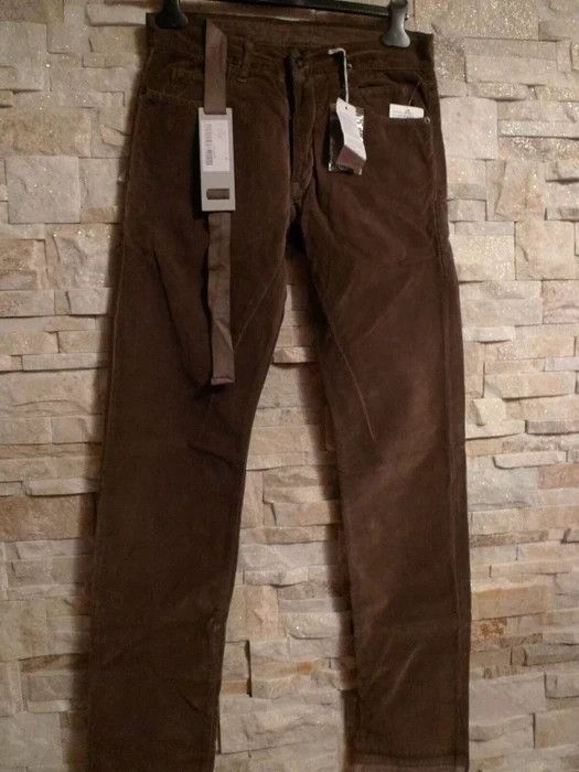 image of Rick Owens Drkshdw Drkshdw By Rick Owens Detroit Slim Velvet Men's Jeans Italy (Size 31)