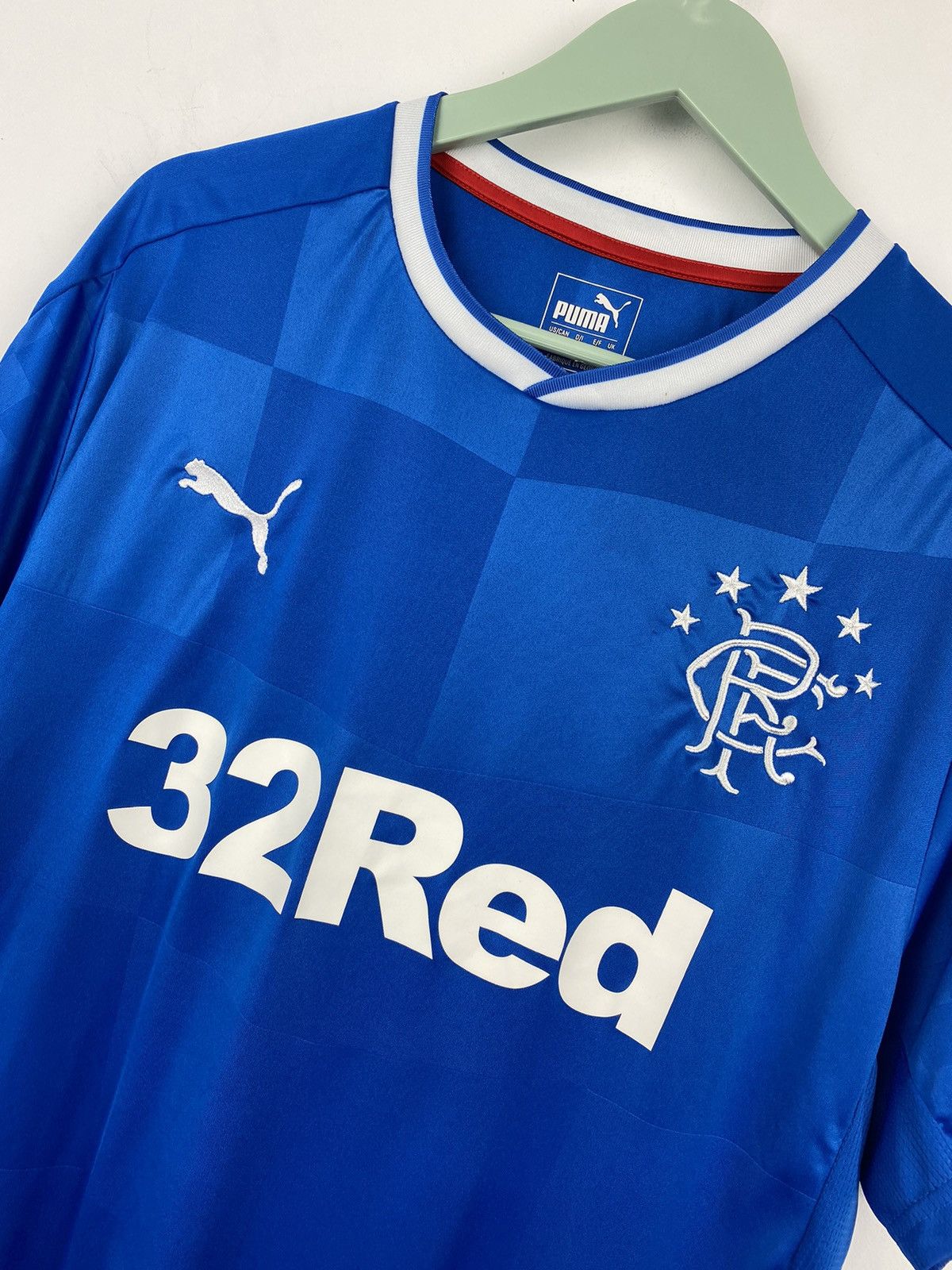 Puma Glasgow Rangers 2016 2018 Football Jersey PSG Chelsea Milan Size US L / EU 52-54 / 3 - 2 Thumbnail