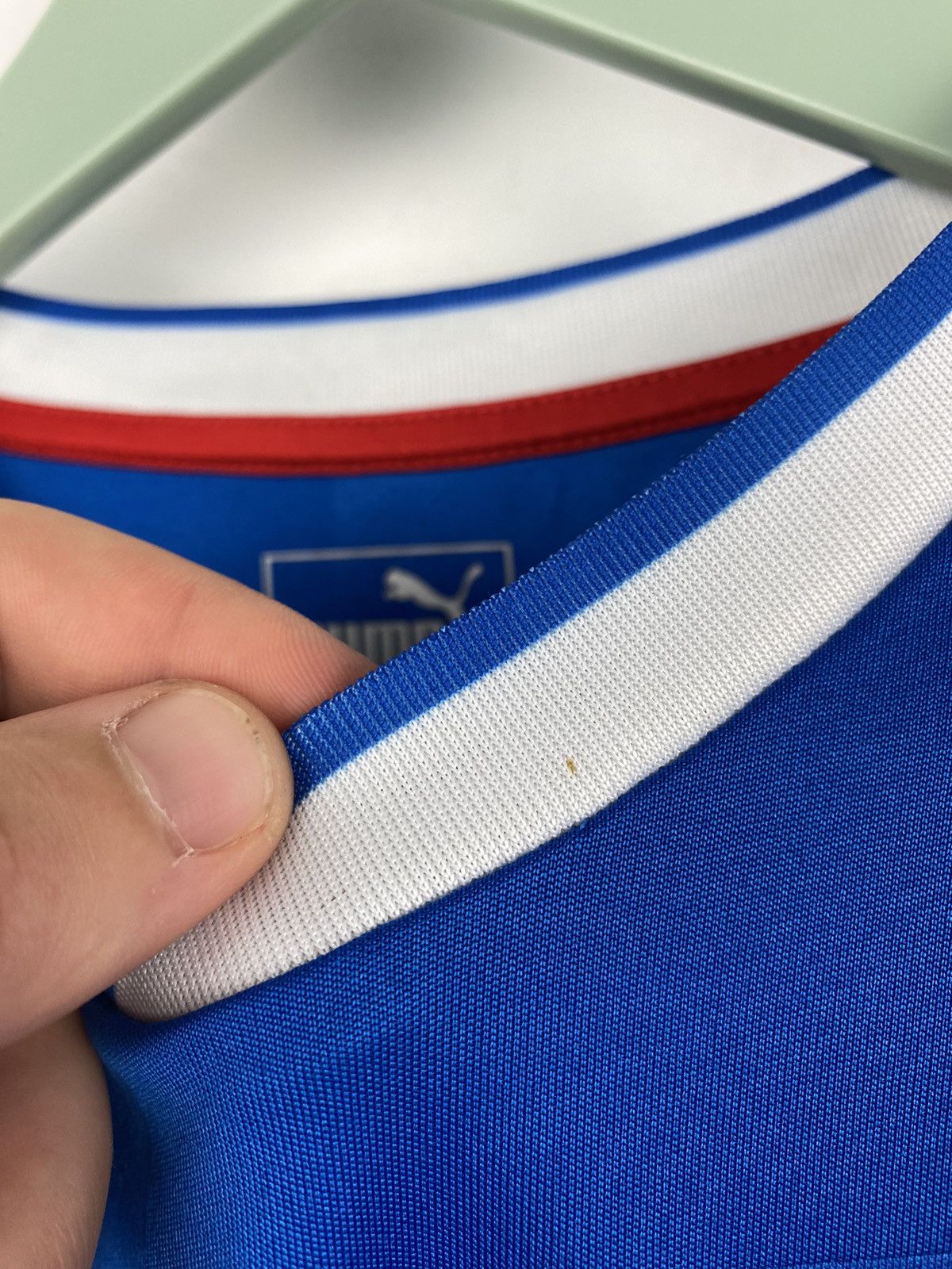 Puma Glasgow Rangers 2016 2018 Football Jersey PSG Chelsea Milan Size US L / EU 52-54 / 3 - 6 Thumbnail
