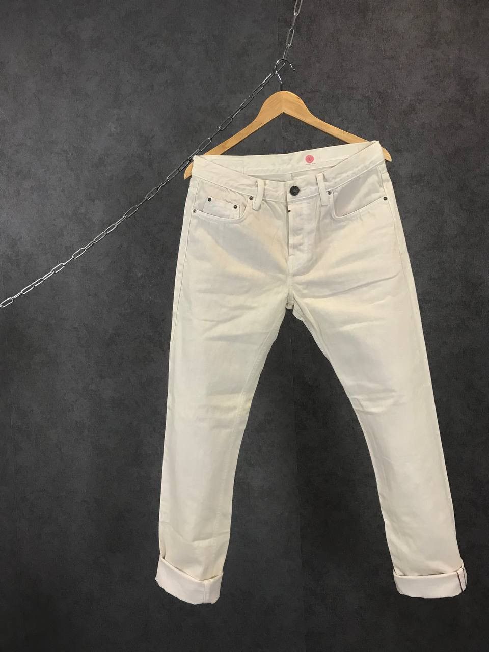 image of Allsaints Vintage Selvedge Denim in White, Men's (Size 30)