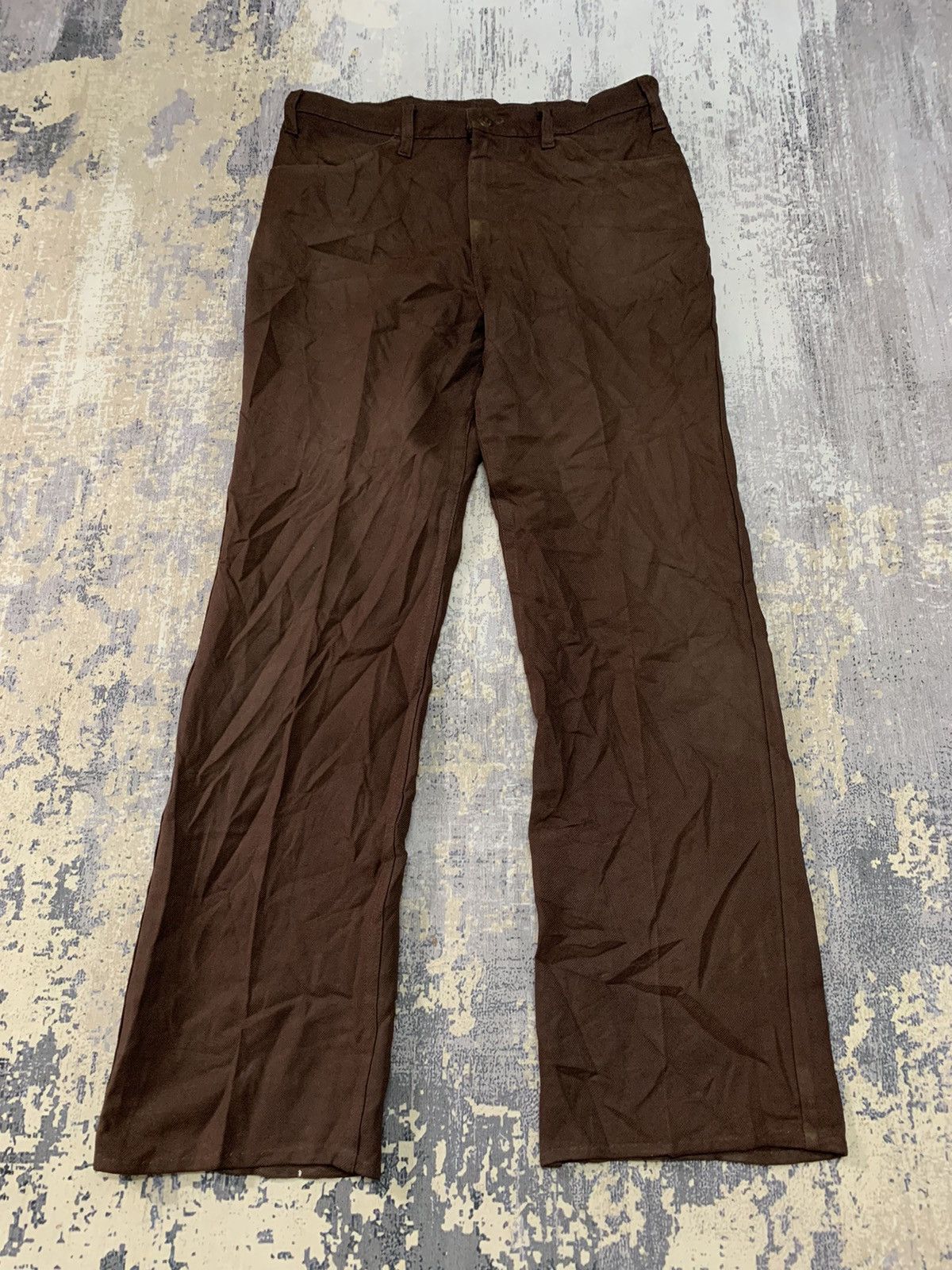 Levi's Vintage Levi’s Sta-Prest Flared Pants 34x31.5 Size US 34 / EU 50 - 1 Thumbnail