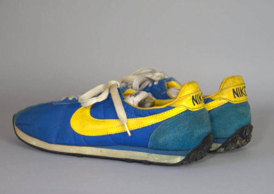 Nike 70s Nike Waffle Trainer Running Shoes Made in Japan Royal Blue and ...