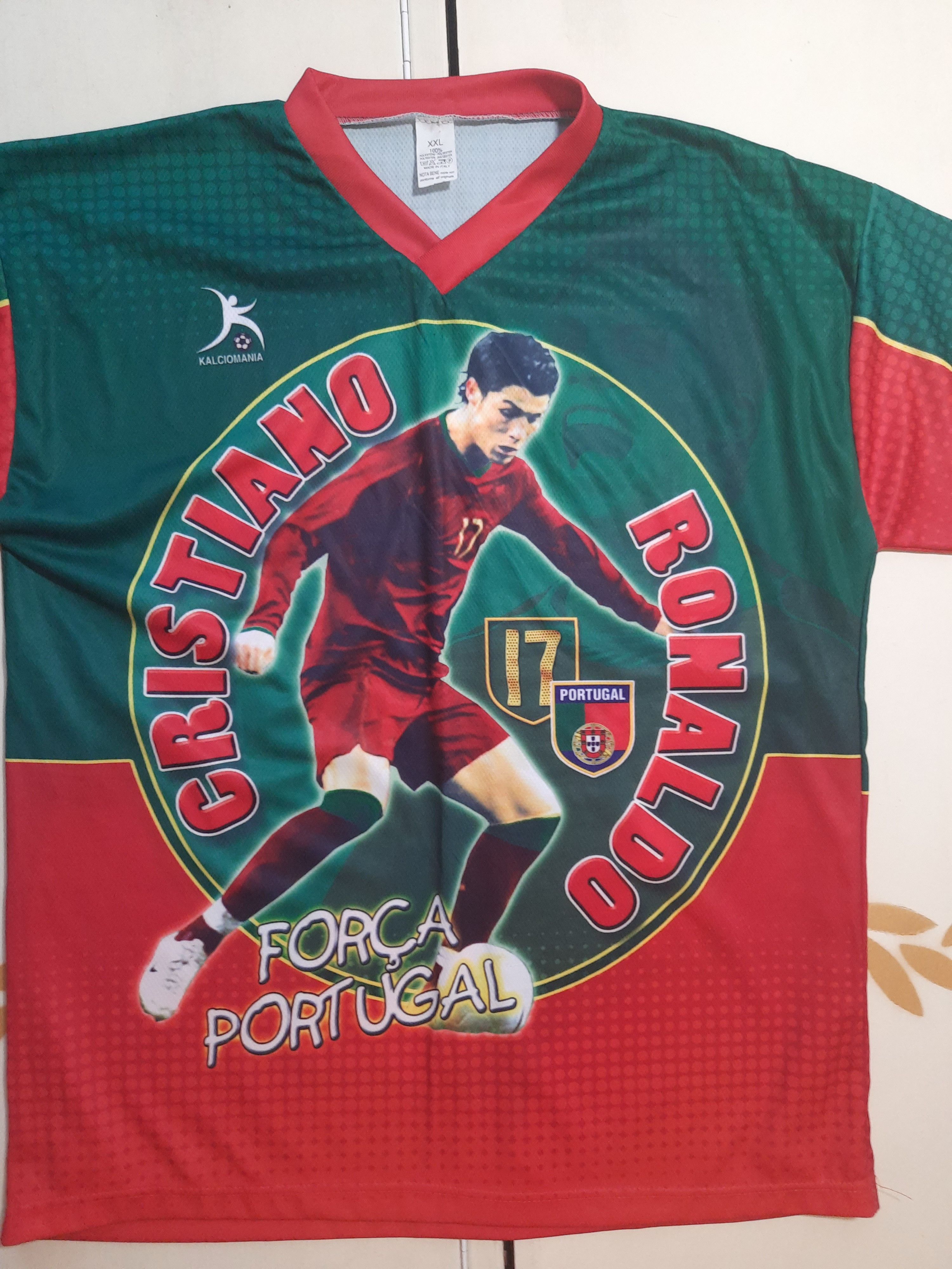 Vintage Kalciomania Cristiano Ronaldo Jersey Vintage Size US XXL / EU 58 / 5 - 5 Thumbnail