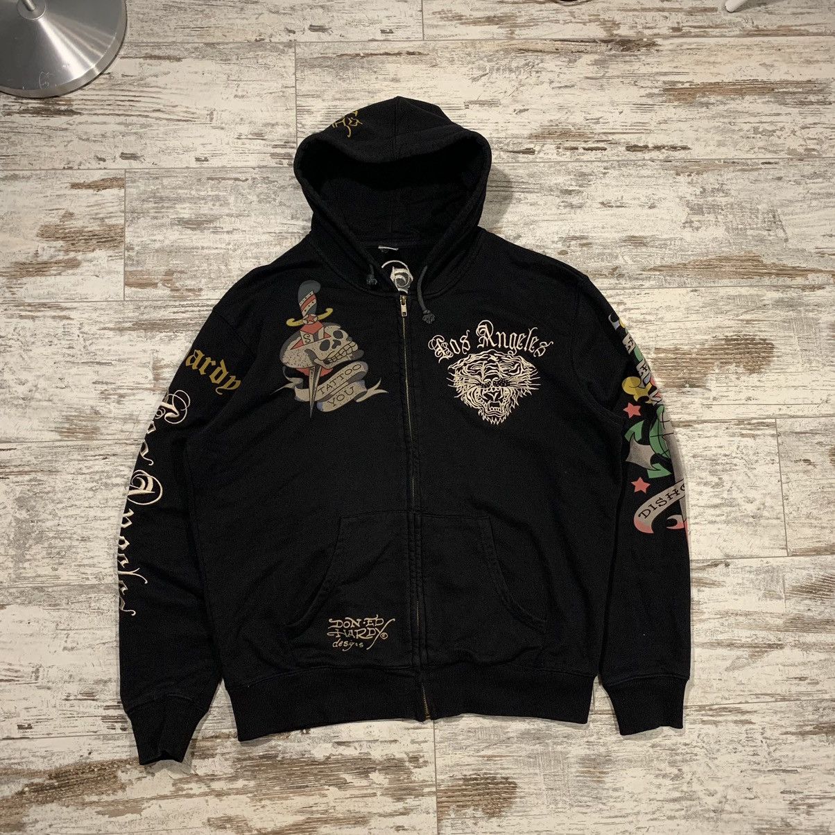 Vintage VINTAGE ED HARDY BY CHRISTIAN AUDIGIER LOS ANGELES HOODIE Size US L / EU 52-54 / 3 - 2 Preview