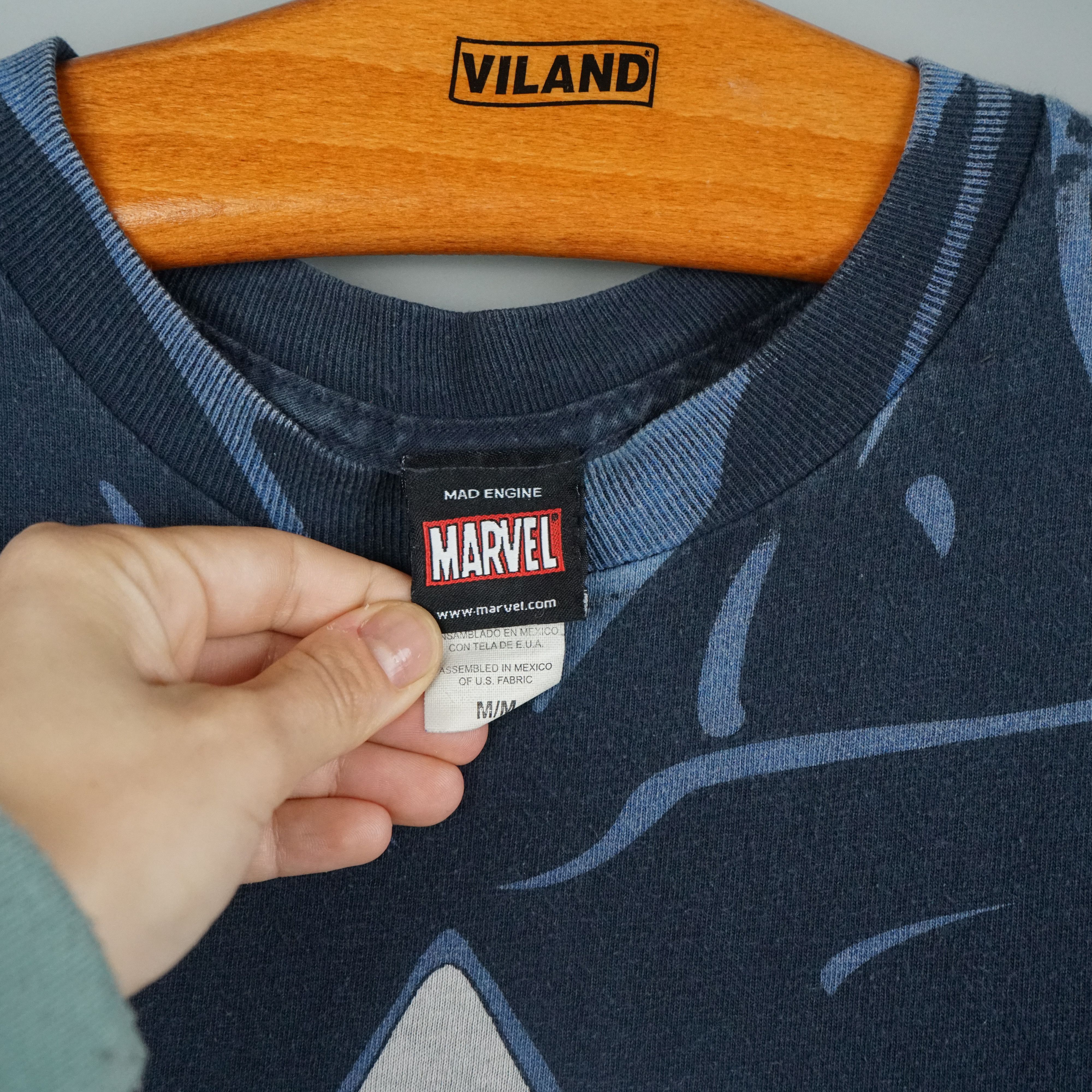 Marvel Comics × Vintage y2k 2000s Captain America All Over Print t-shirt Size US M / EU 48-50 / 2 - 5 Thumbnail