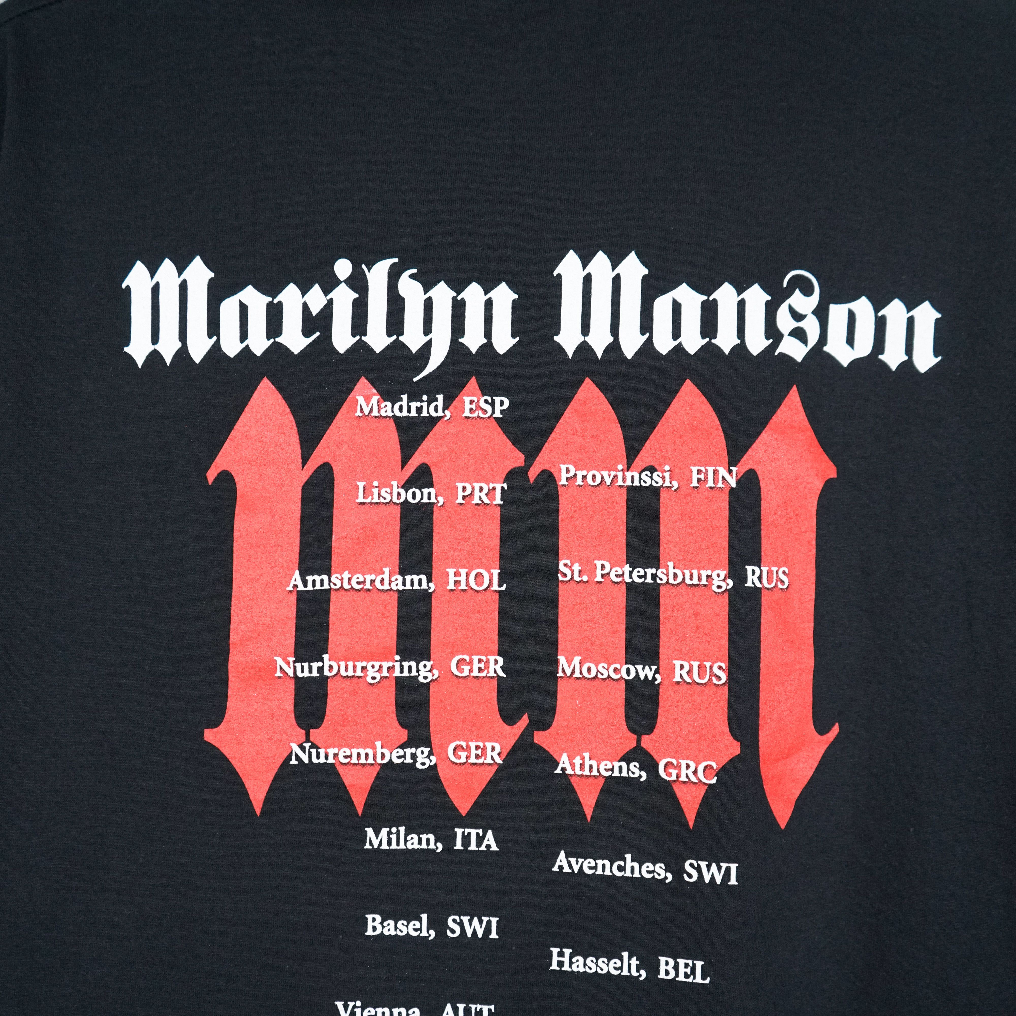 Band Tees × Marilyn Manson × Vintage Marilyn Manson t shirt 2004 tour t shirt Size US M / EU 48-50 / 2 - 7 Thumbnail