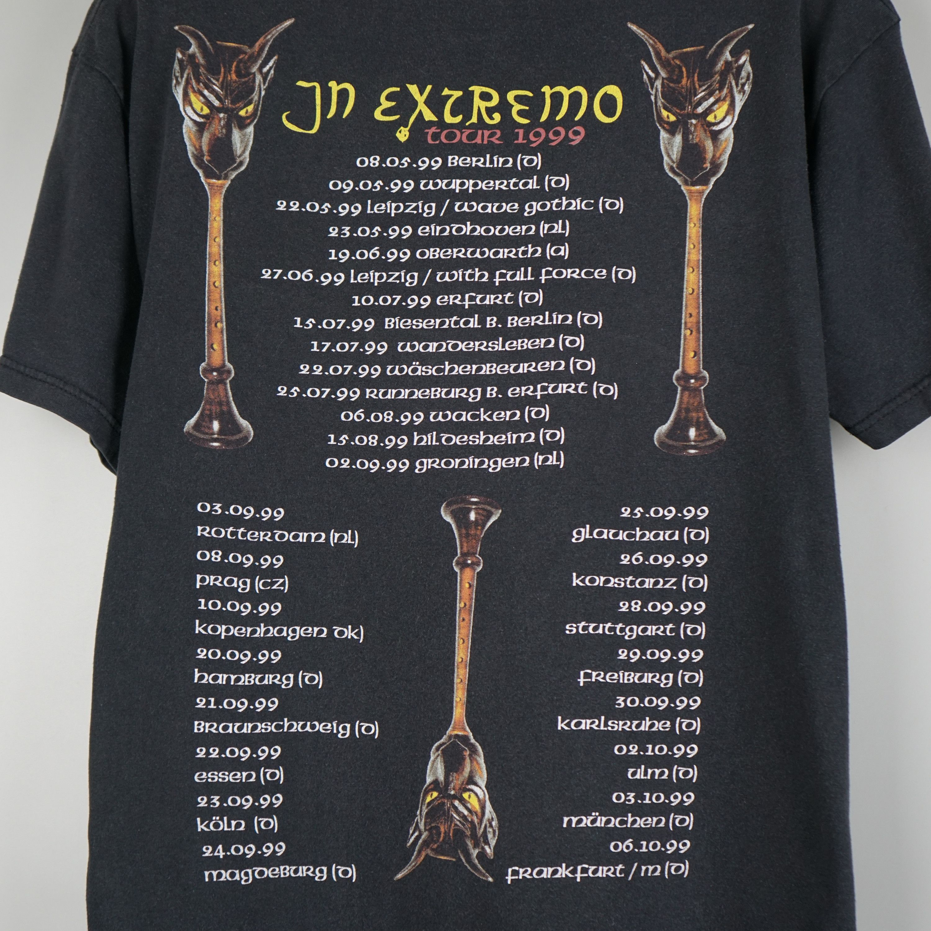Band Tees × Vintage 1999 In Extremo t-shirt 99 tour Size US M / EU 48-50 / 2 - 5 Thumbnail