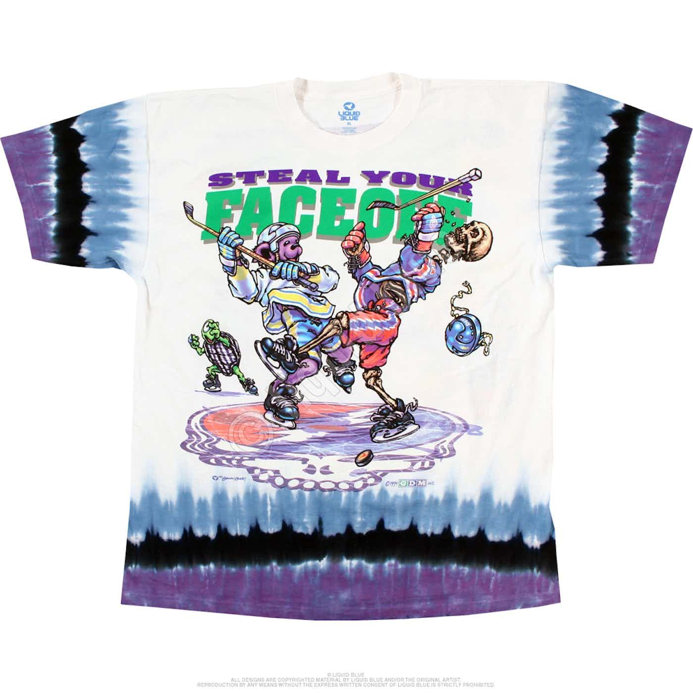Liquid Blue Grateful Dead Face-Off T-Shirt Tie Dye Vintage Size US L / EU 52-54 / 3 - 1 Thumbnail