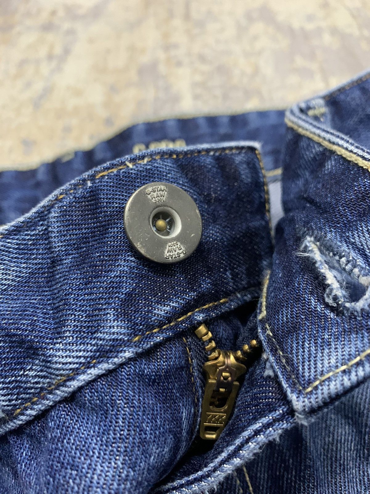 G-Star Vtg G-Star RAW Arc 3D Loose Tapered Distressed Denim Jeans Size US 35 - 10 Thumbnail