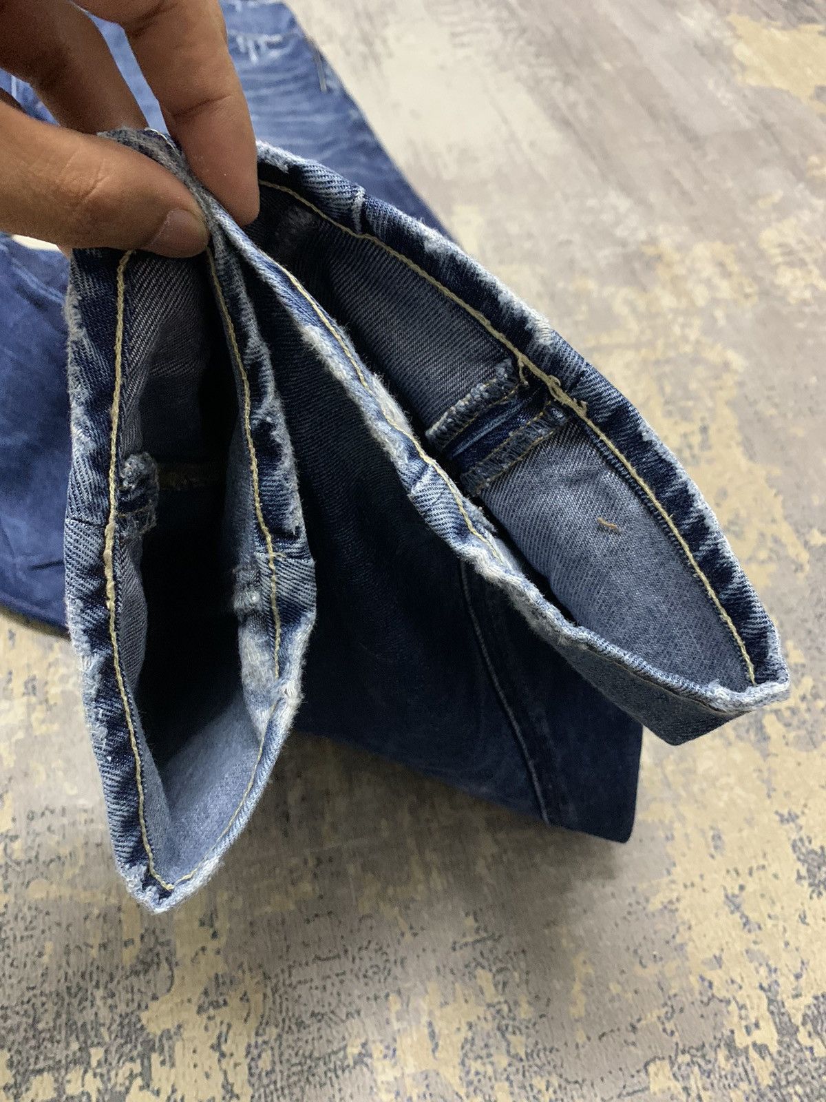 G-Star Vtg G-Star RAW Arc 3D Loose Tapered Distressed Denim Jeans Size US 35 - 7 Thumbnail