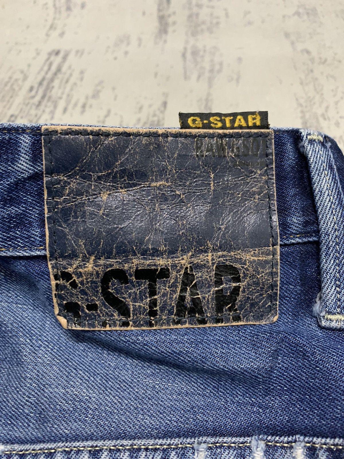 G-Star Vtg G-Star RAW Arc 3D Loose Tapered Distressed Denim Jeans Size US 35 - 15 Thumbnail