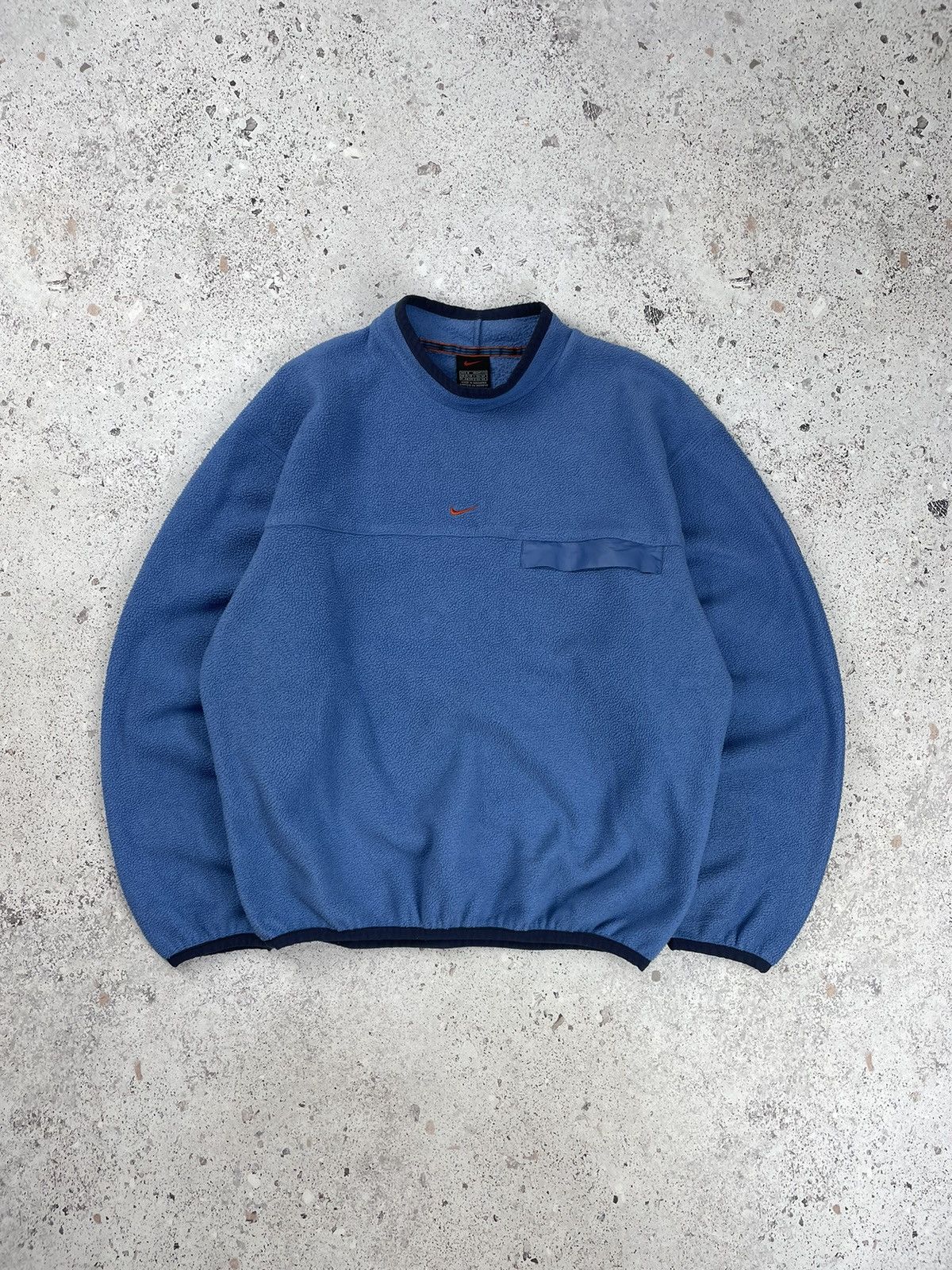 Nike × Vintage Y2k Vintage Nike Fleece Center Logo Sweatshirt Crewneck Size US S / EU 44-46 / 1 - 1 Thumbnail