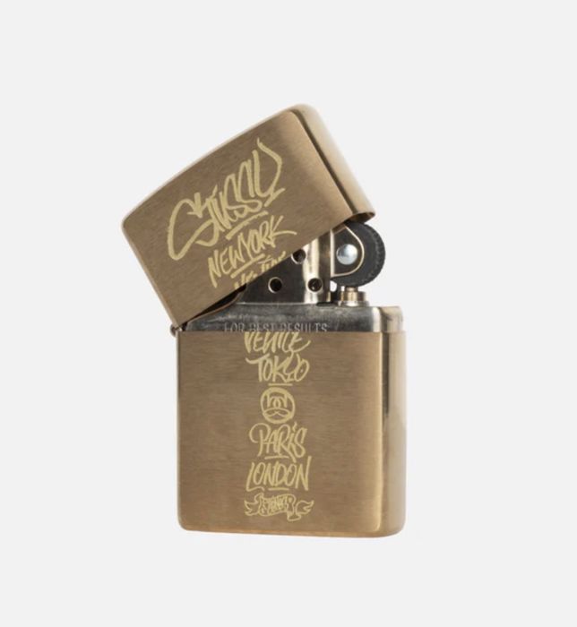 Stussy Stussy Born x Raised Zippo Lighter Brass | Grailed