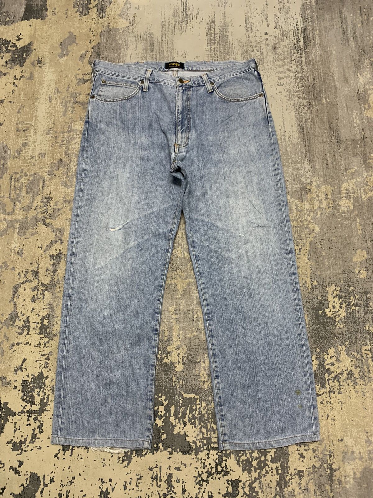 Jean × Vintage × Wrangler Vintage Wrangler Distressed Baggy Jeans 