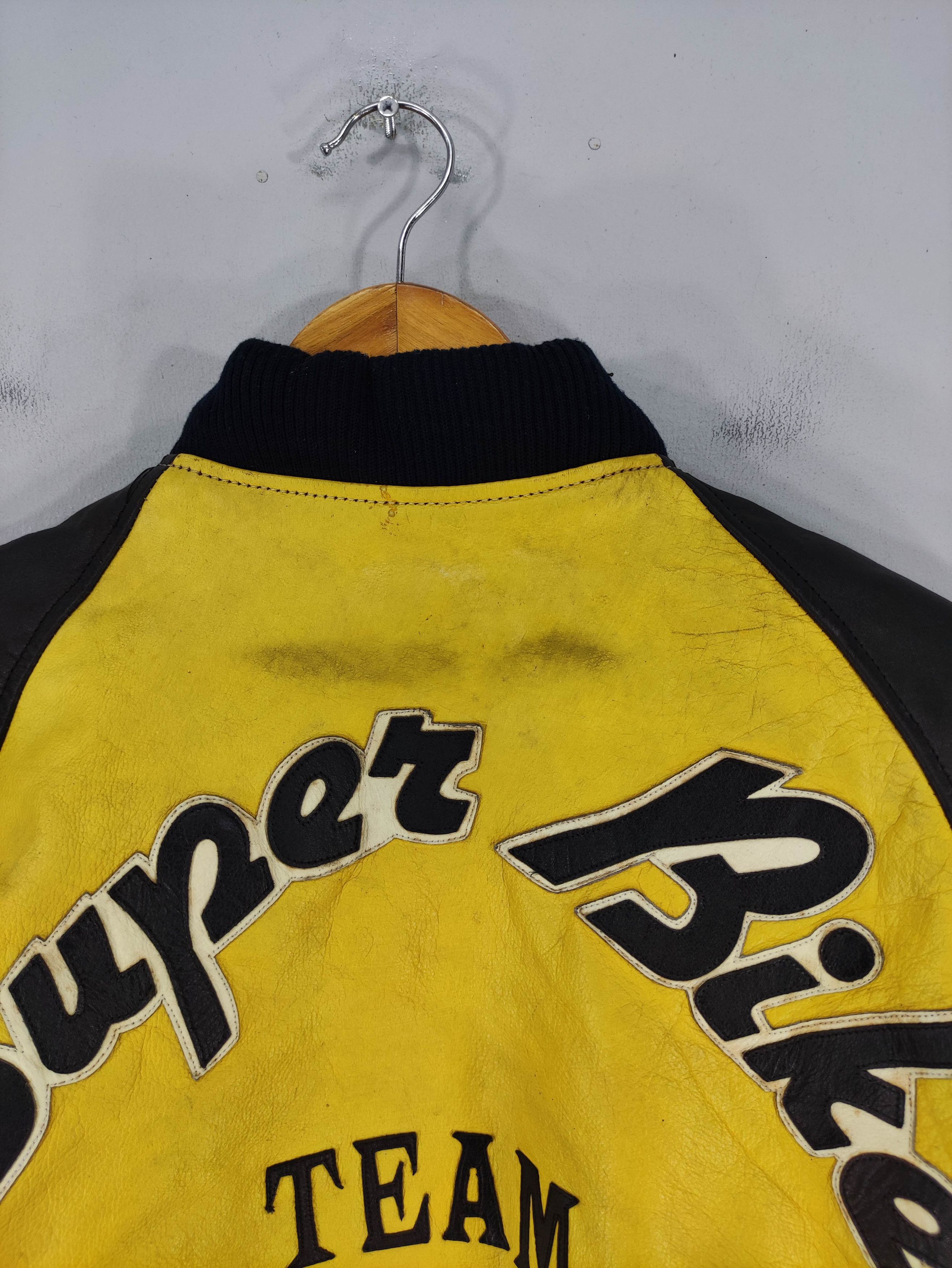 YELLOW CORN Vintage Yellow Corn Super Bike Leather Jacket Size US M / EU 48-50 / 2 - 12 Thumbnail