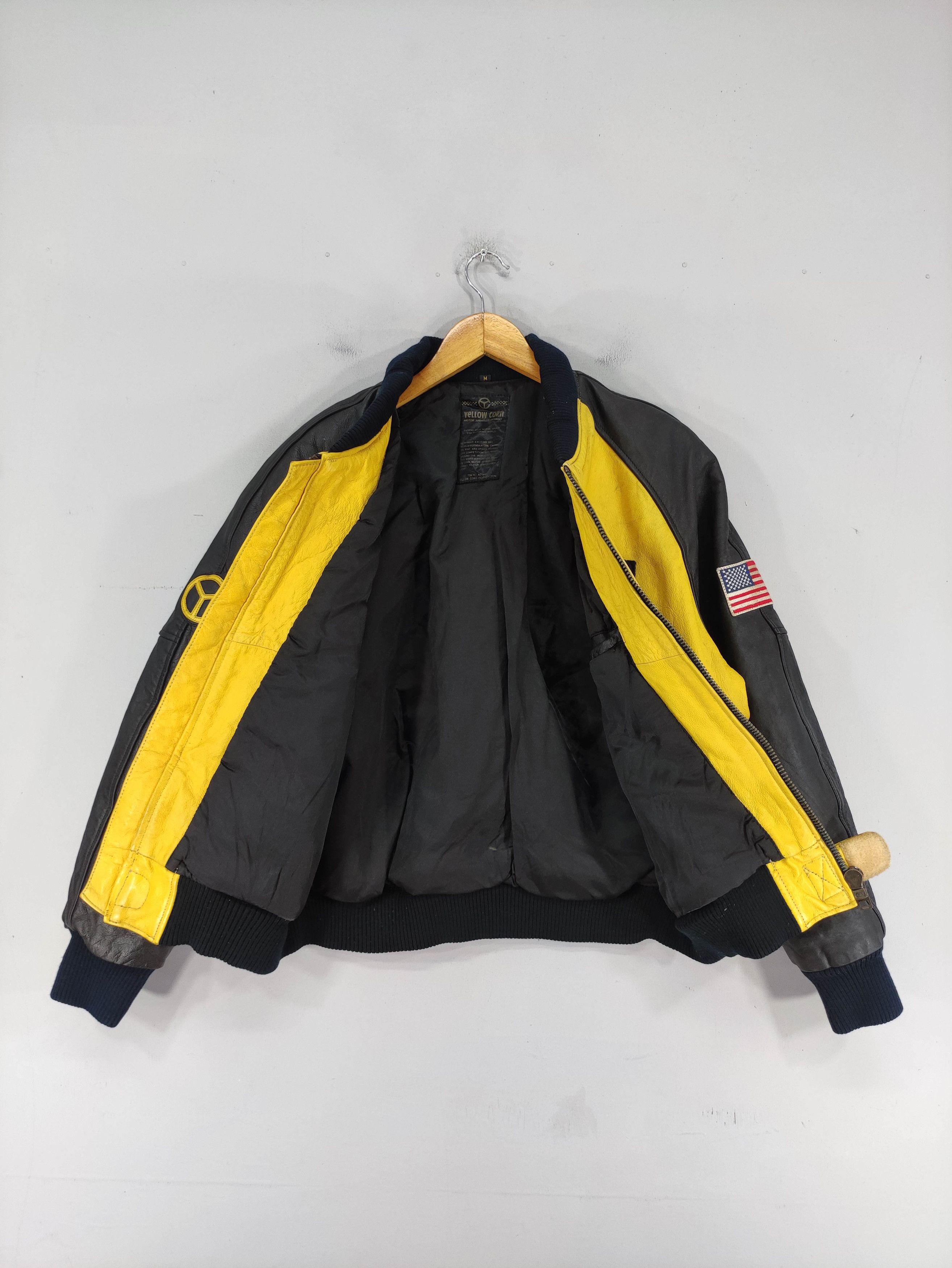 YELLOW CORN Vintage Yellow Corn Super Bike Leather Jacket Size US M / EU 48-50 / 2 - 9 Thumbnail