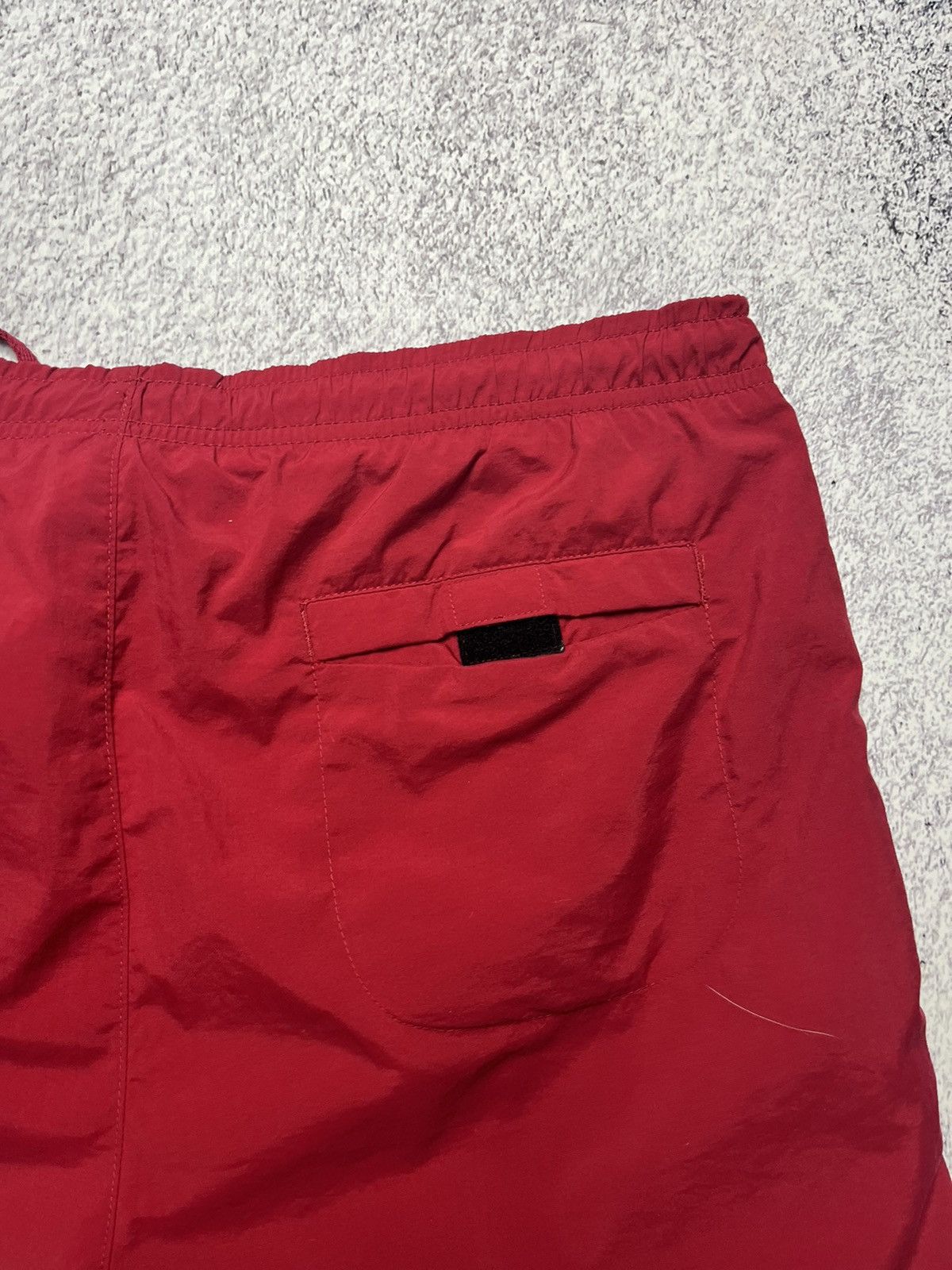 Nike Vintage Red Nylon Big Logo Shorts Nike Streetwear size S Size US 30 / EU 46 - 16 Thumbnail