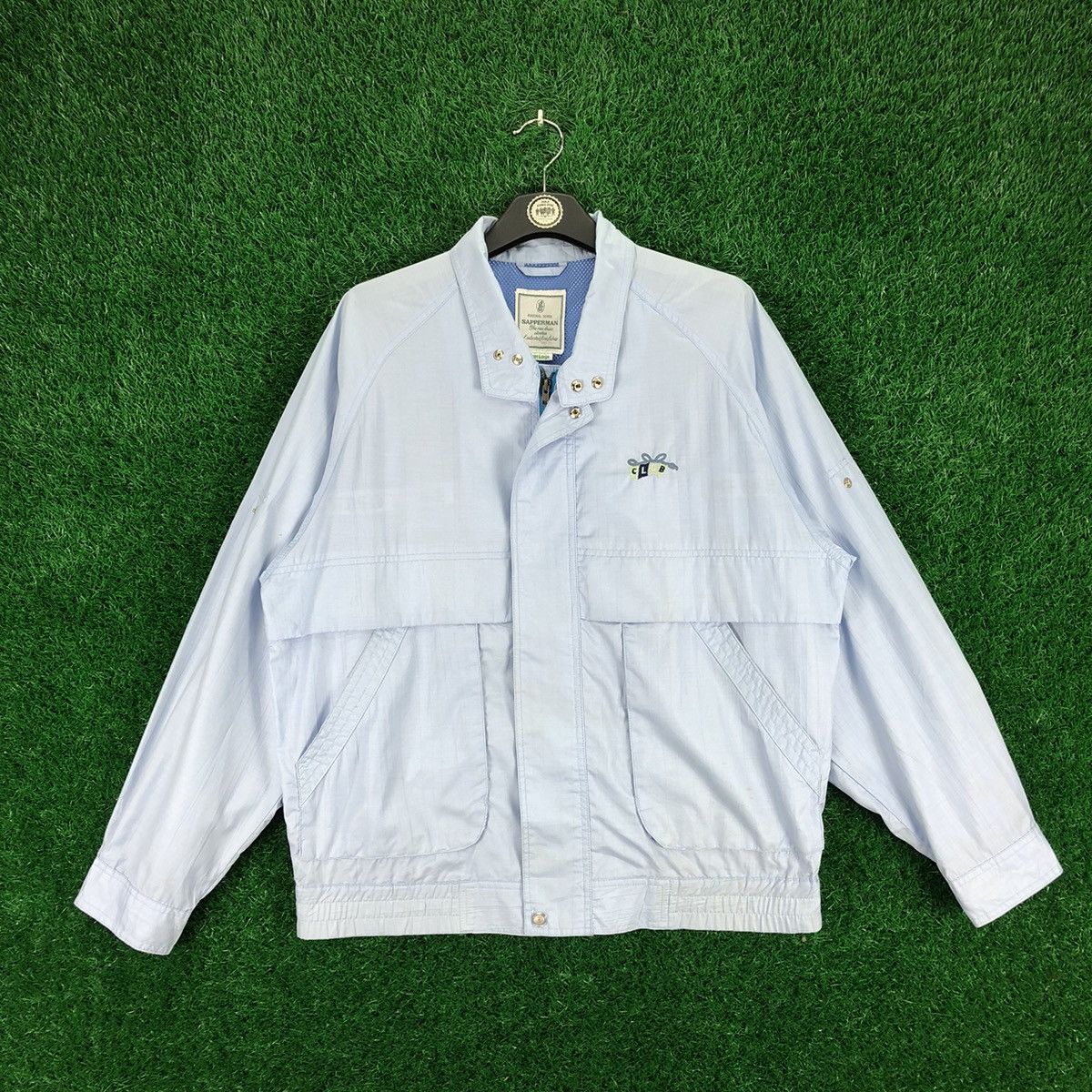 Vintage Vintage 90's Casual Zipper Jacket Embroidered by Sapperman Size US XL / EU 56 / 4 - 1 Thumbnail