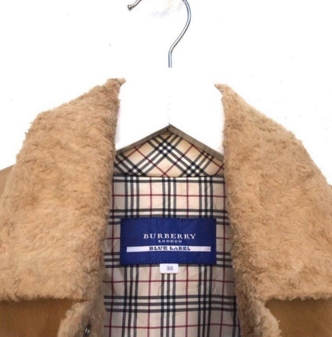 Burberry 🔥Burberry Blue Label Sherling Leather Jacket Size S / US 4 / IT 40 - 7 Thumbnail