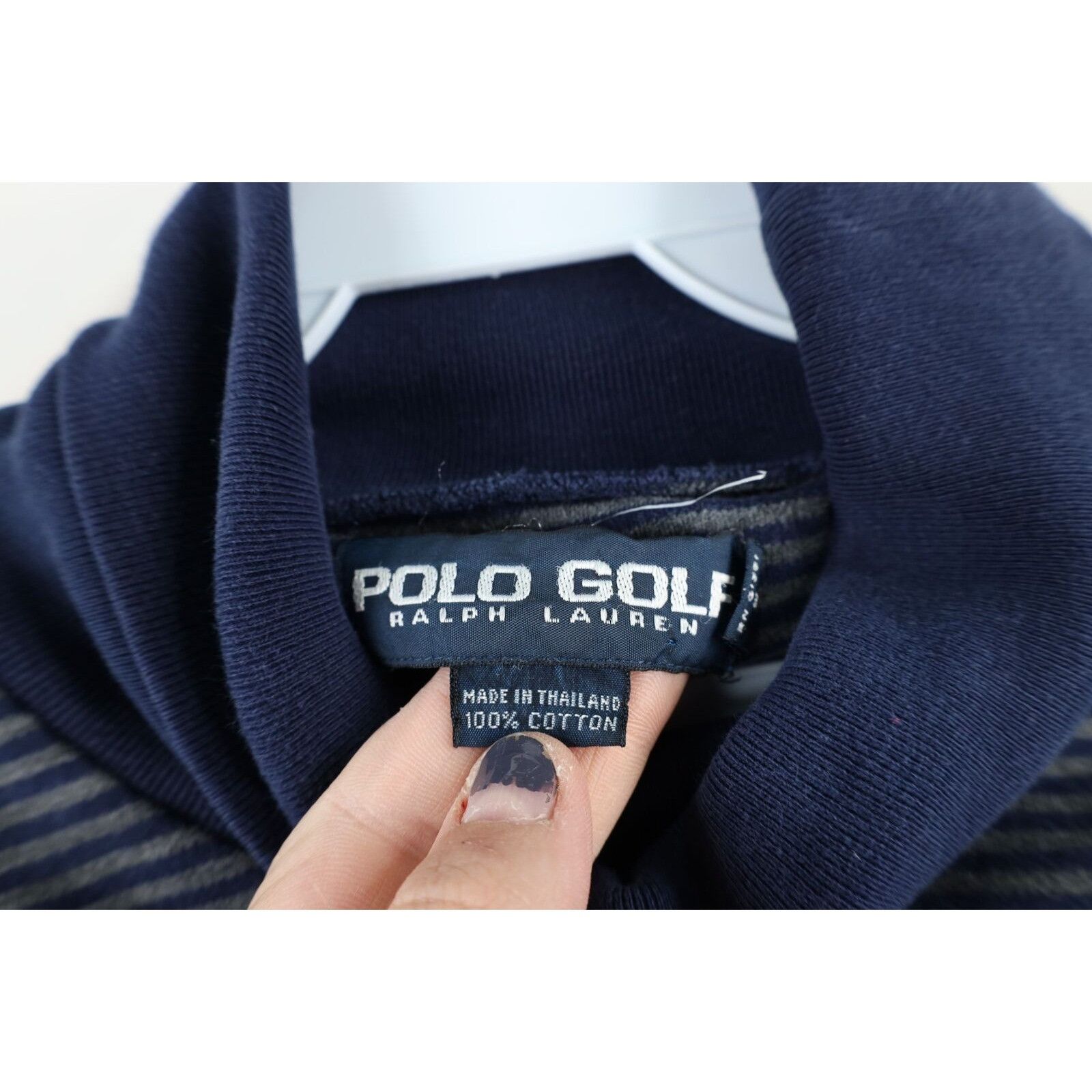 Polo Ralph Lauren Vintage 90s Polo Golf Ralph Lauren Striped Turtleneck Shirt Size US L / EU 52-54 / 3 - 6 Thumbnail