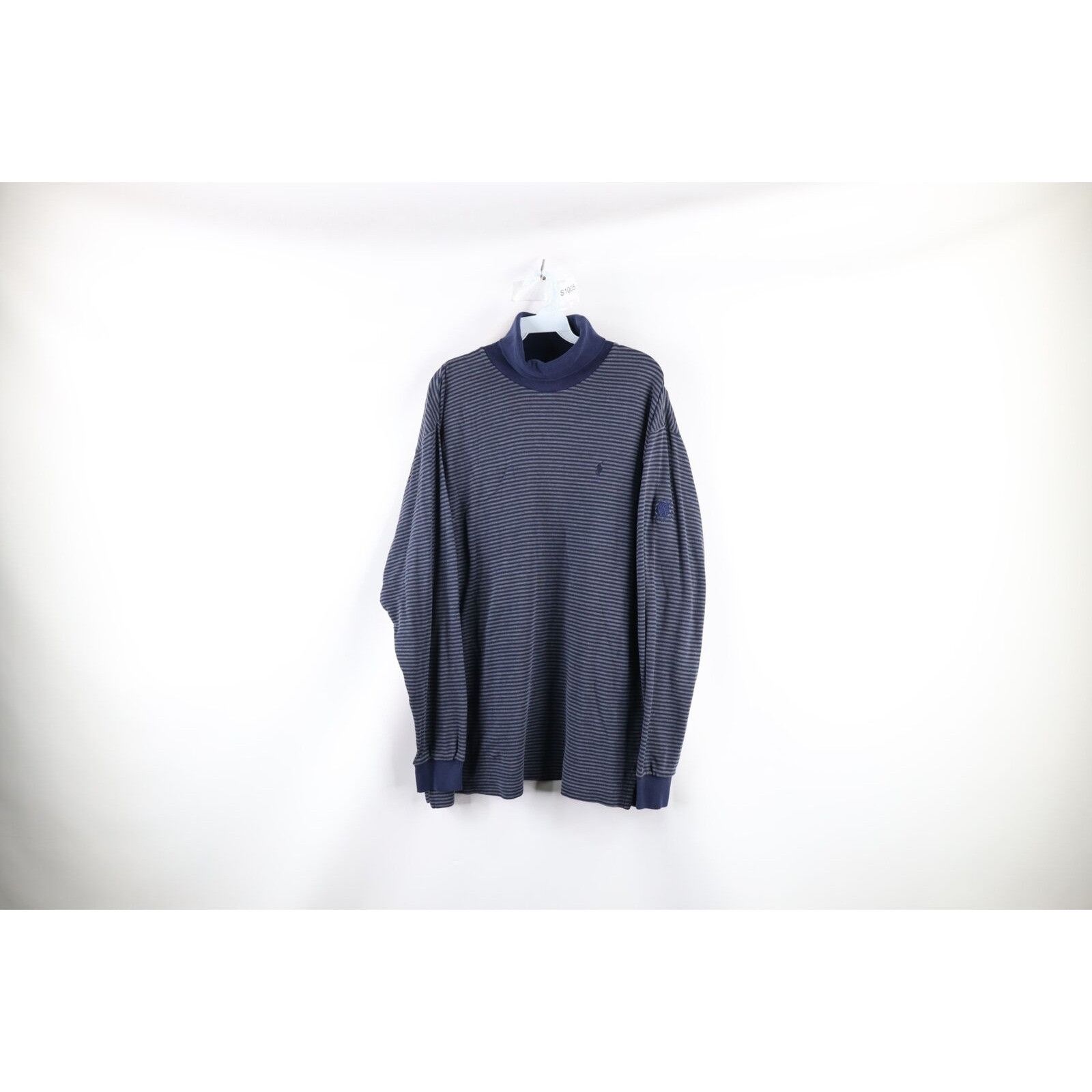 Polo Ralph Lauren Vintage 90s Polo Golf Ralph Lauren Striped Turtleneck Shirt Size US L / EU 52-54 / 3 - 1 Thumbnail