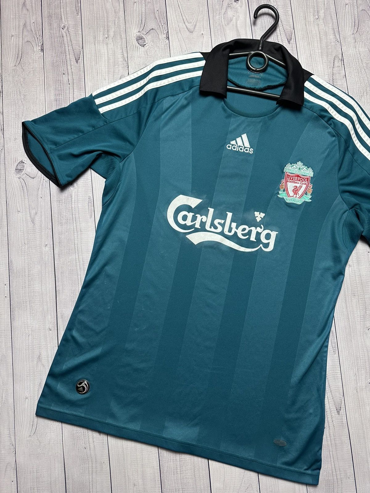 Adidas × Vintage Vintage adidas Liverpool soccer jersey green rare size M Size US M / EU 48-50 / 2 - 2 Thumbnail