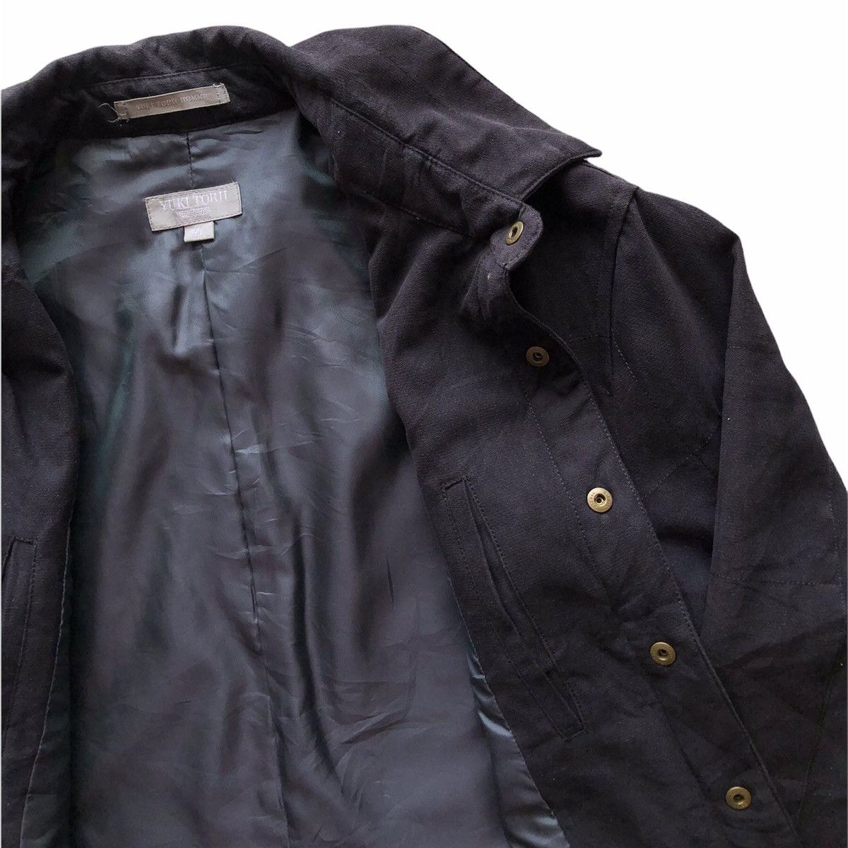 Japanese Brand Vintage 90's Yuki Torii Homme Jacket Snap Button Size US L / EU 52-54 / 3 - 6 Thumbnail