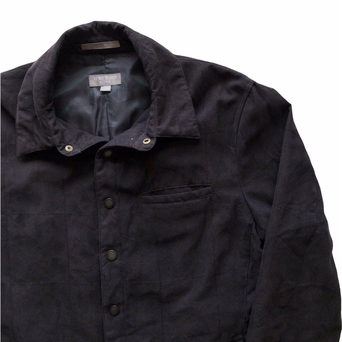 Japanese Brand Vintage 90's Yuki Torii Homme Jacket Snap Button Size US L / EU 52-54 / 3 - 3 Thumbnail