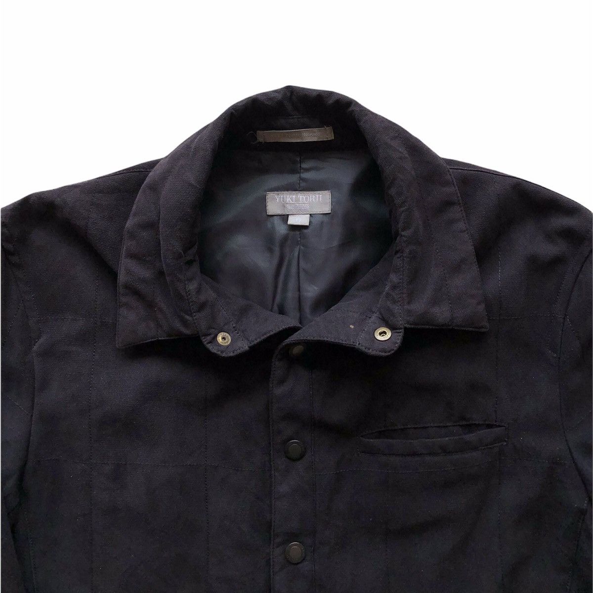 Japanese Brand Vintage 90's Yuki Torii Homme Jacket Snap Button Size US L / EU 52-54 / 3 - 2 Thumbnail