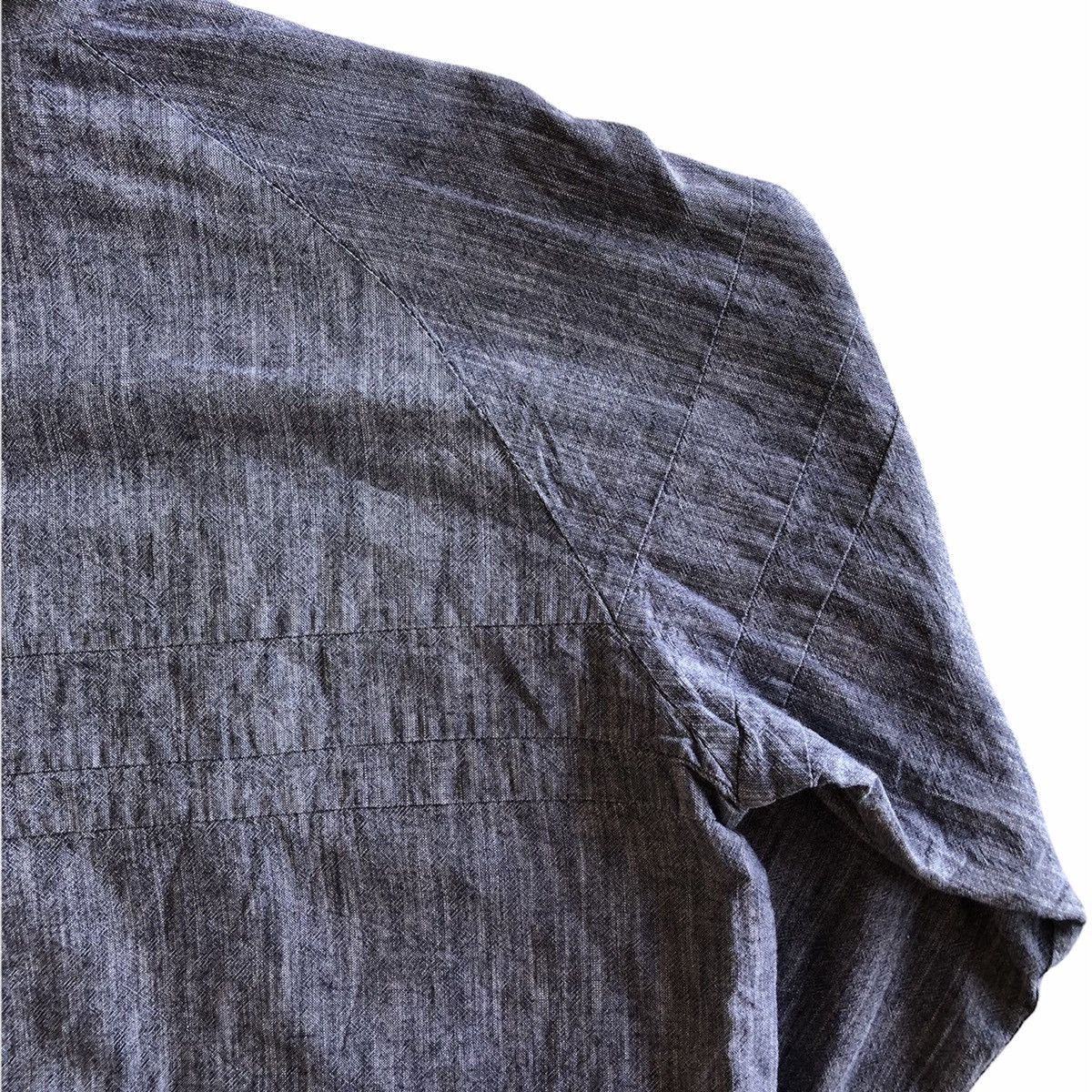 Japanese Brand Vintage 90's Chambray Sweater Zipper Hoodie Size US M / EU 48-50 / 2 - 7 Thumbnail