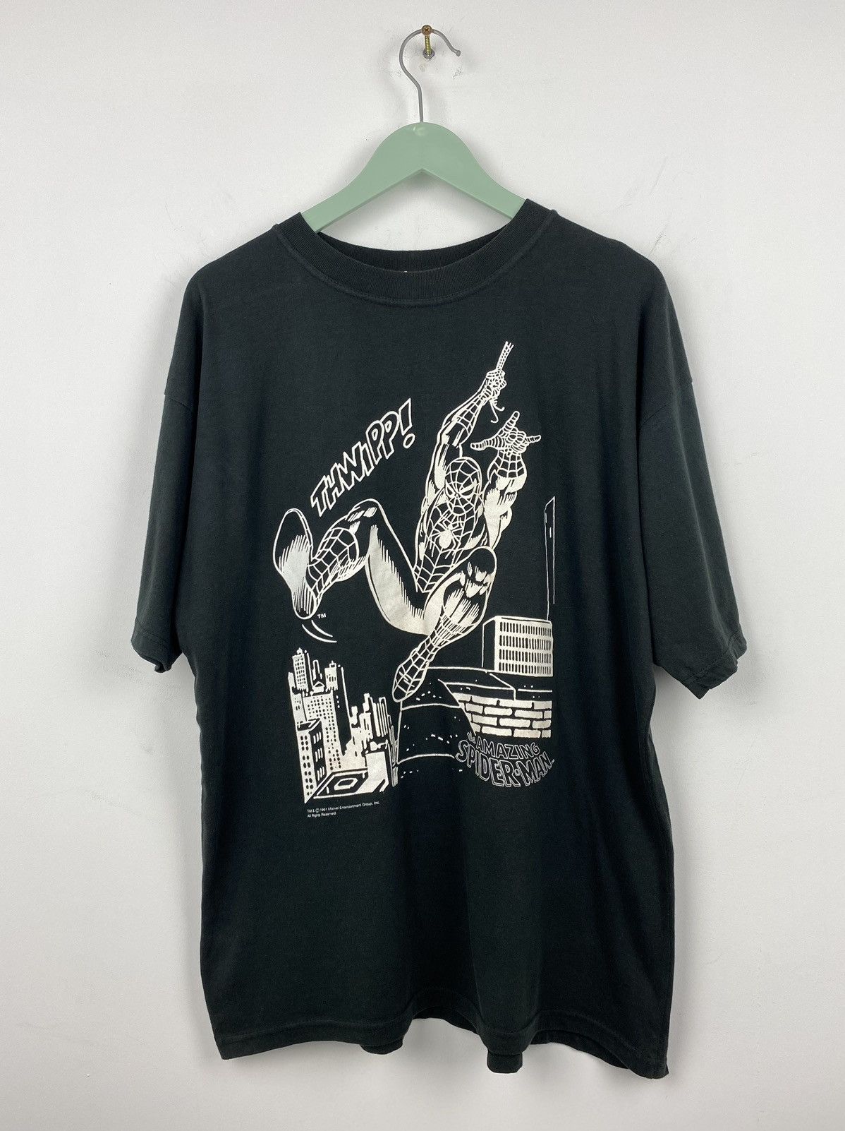 Marvel Comics Vintage Rare 1991 Spider Man Amazing T Shirt Venom Hulk Size US L / EU 52-54 / 3 - 1 Thumbnail