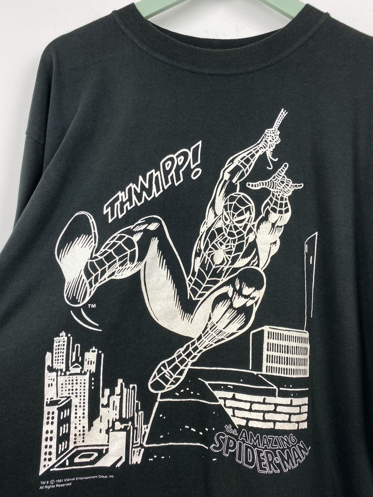 Marvel Comics Vintage Rare 1991 Spider Man Amazing T Shirt Venom Hulk Size US L / EU 52-54 / 3 - 2 Thumbnail