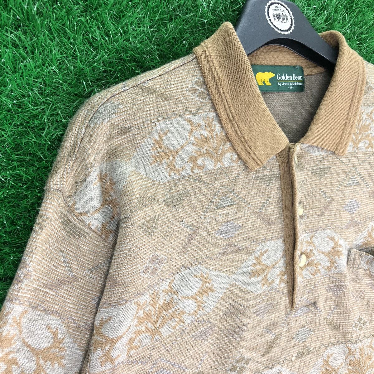 Golden Bear Vintage 80's Golden Bear Polo Knit Shirt Single Pocket Size US M / EU 48-50 / 2 - 2 Thumbnail