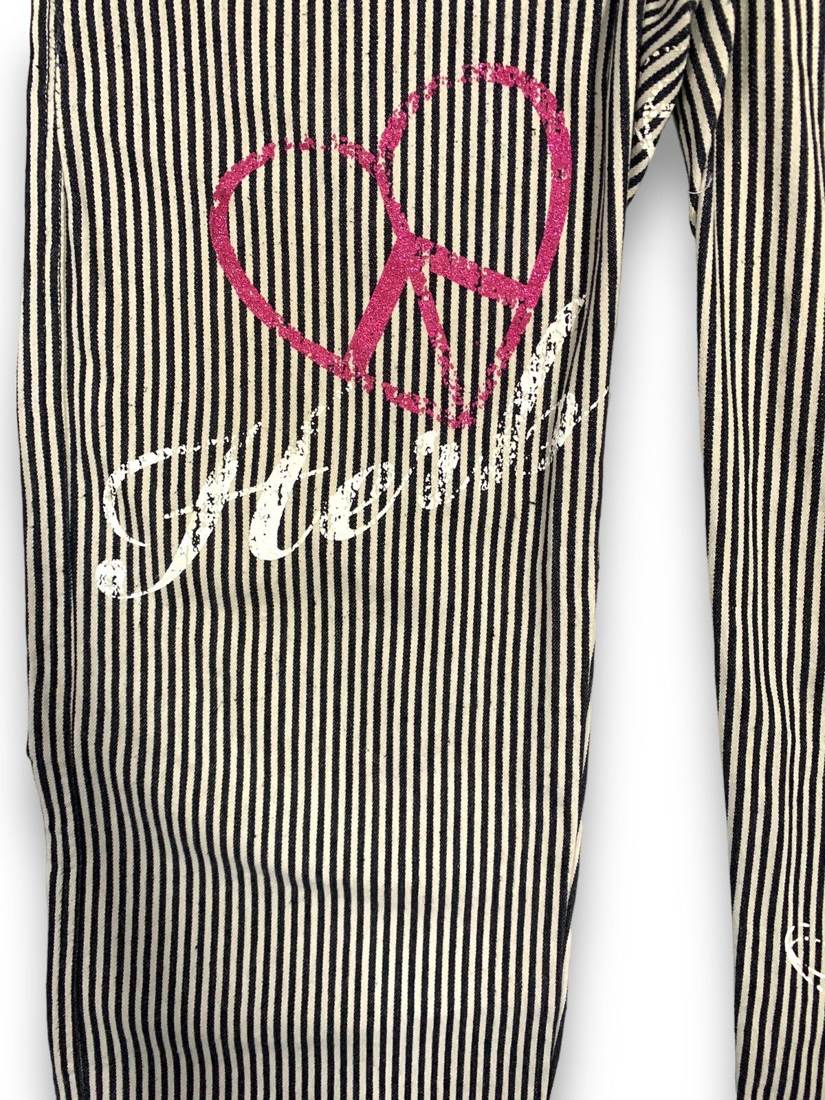 Japanese Brand Japanese Brand Hickory Striped Rastafari Printed Coveralls Size US 35 - 13 Thumbnail