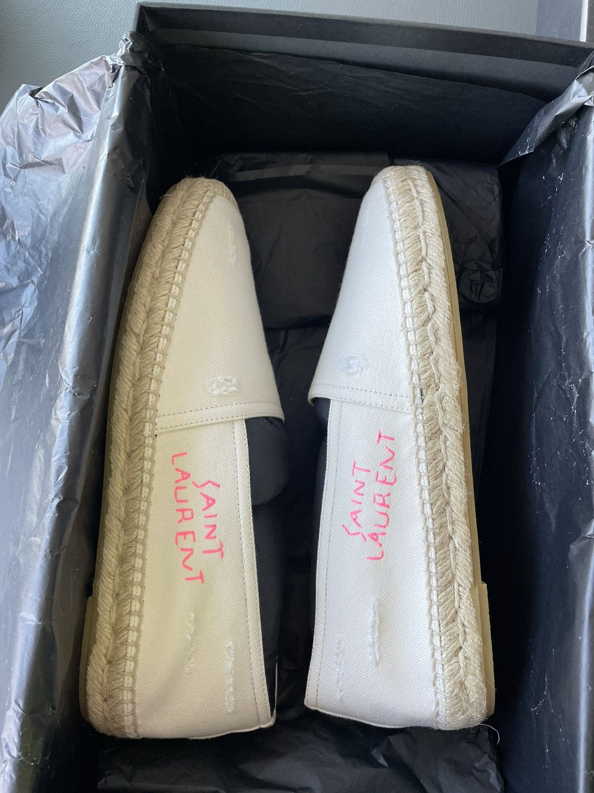 Hedi Slimane Rare Brand New Limited Edition SL Logo Espadrilles Size US 6 / EU 39 - 3 Thumbnail
