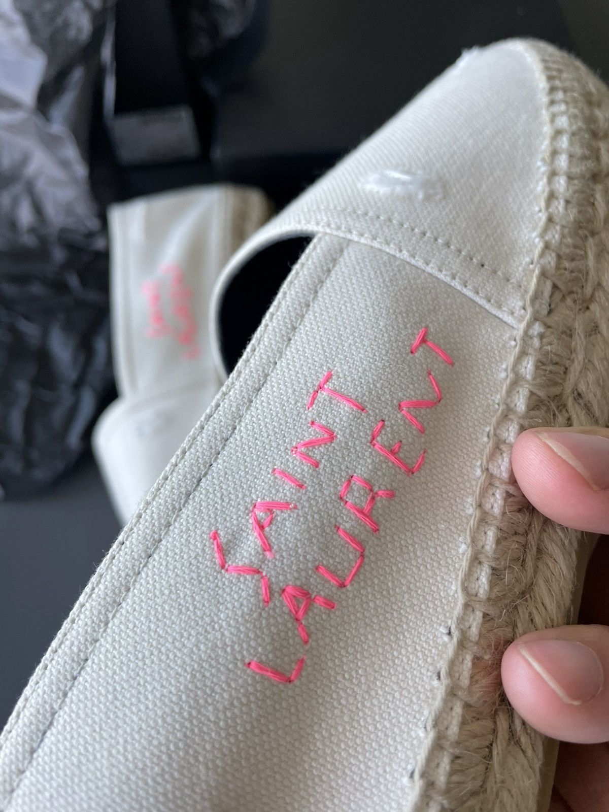 Hedi Slimane Rare Brand New Limited Edition SL Logo Espadrilles Size US 6 / EU 39 - 4 Thumbnail