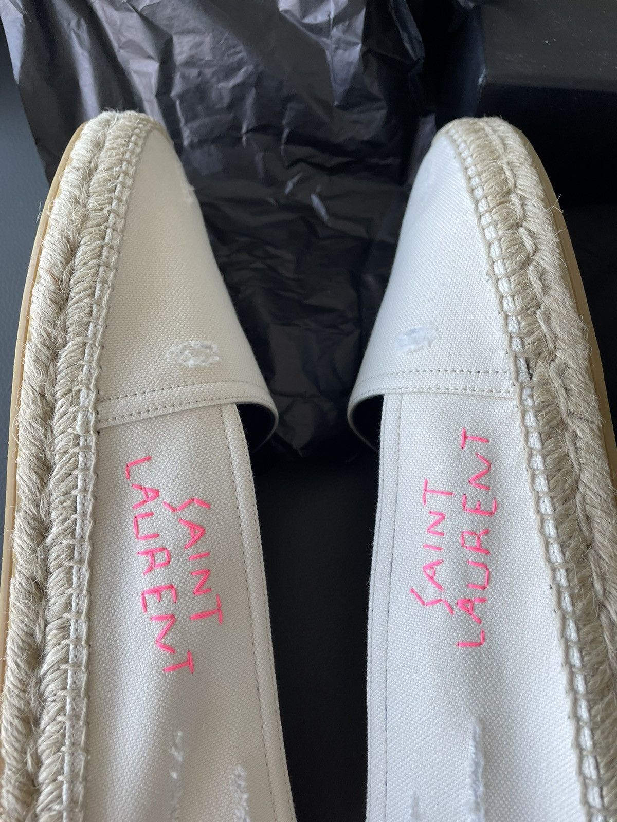 Hedi Slimane Rare Brand New Limited Edition SL Logo Espadrilles Size US 6 / EU 39 - 21 Thumbnail