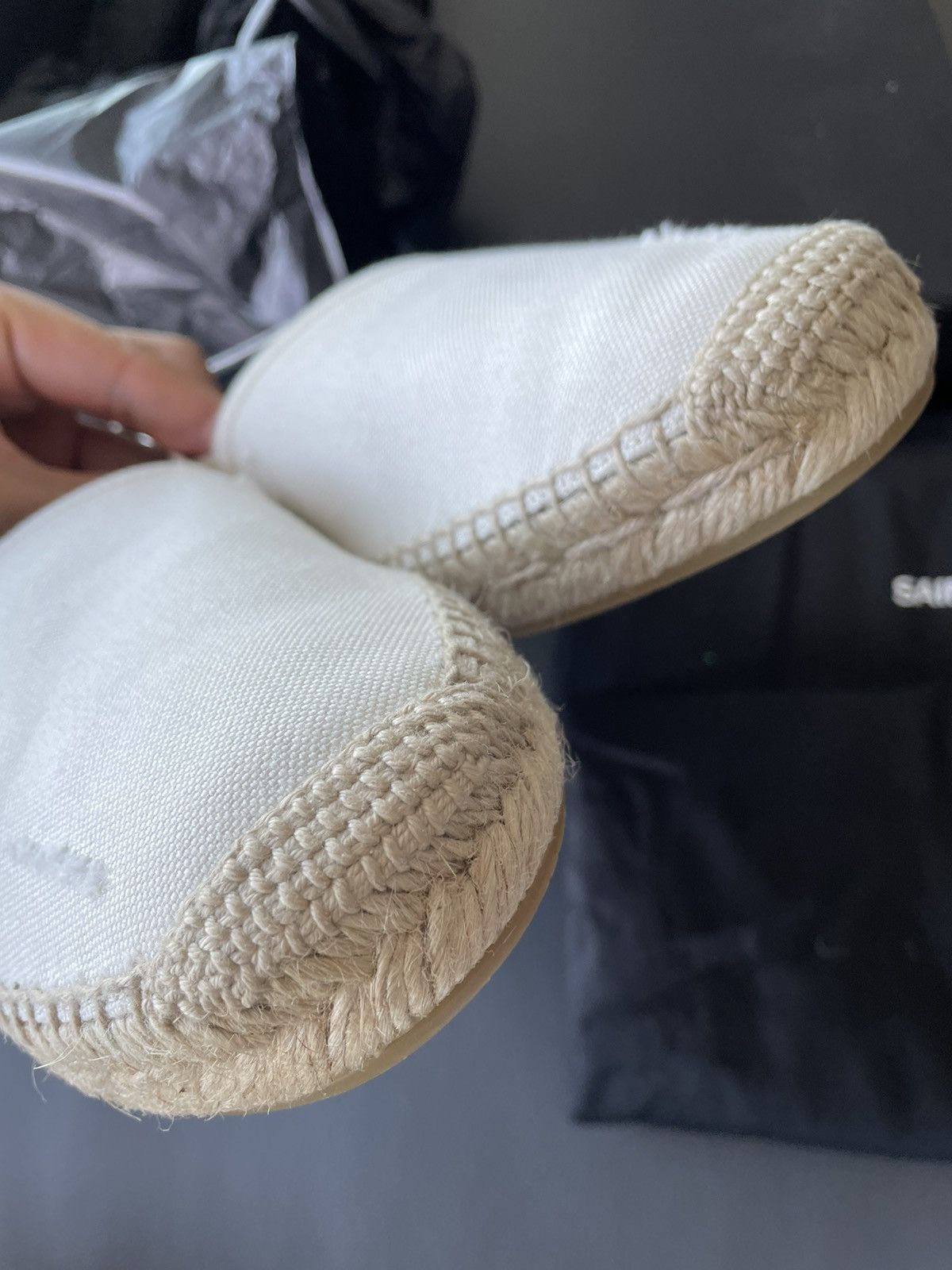 Hedi Slimane Rare Brand New Limited Edition SL Logo Espadrilles Size US 6 / EU 39 - 22 Thumbnail