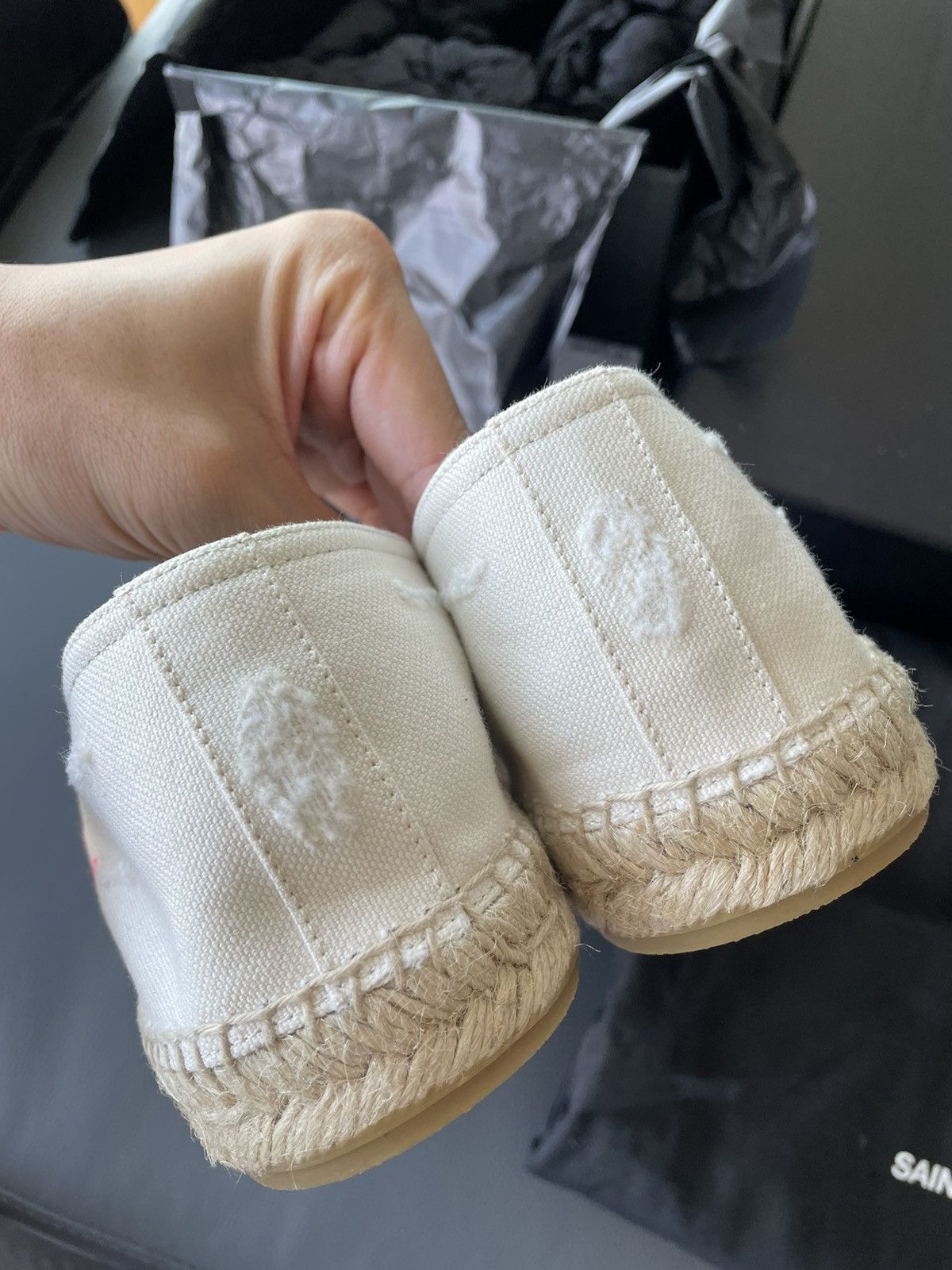 Hedi Slimane Rare Brand New Limited Edition SL Logo Espadrilles Size US 6 / EU 39 - 20 Thumbnail