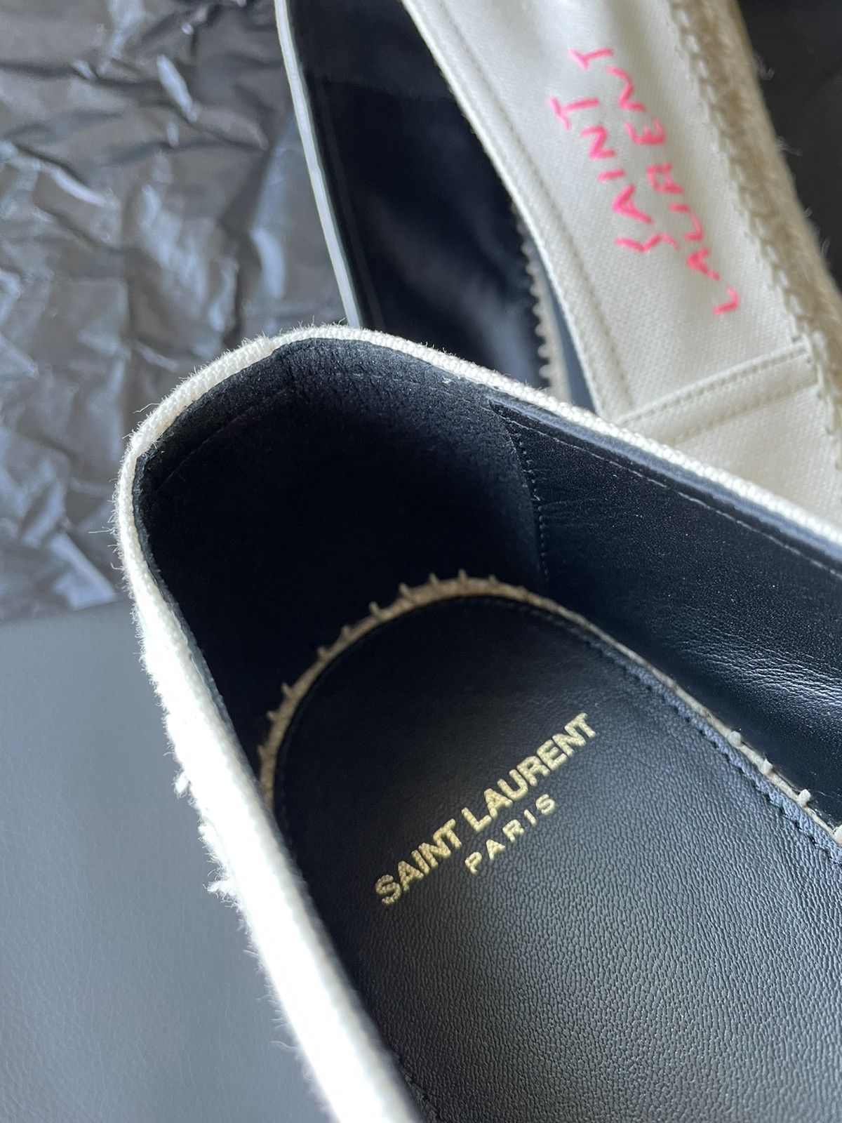 Hedi Slimane Rare Brand New Limited Edition SL Logo Espadrilles Size US 6 / EU 39 - 10 Thumbnail