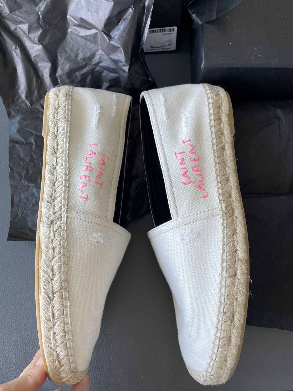 Hedi Slimane Rare Brand New Limited Edition SL Logo Espadrilles Size US 6 / EU 39 - 5 Thumbnail