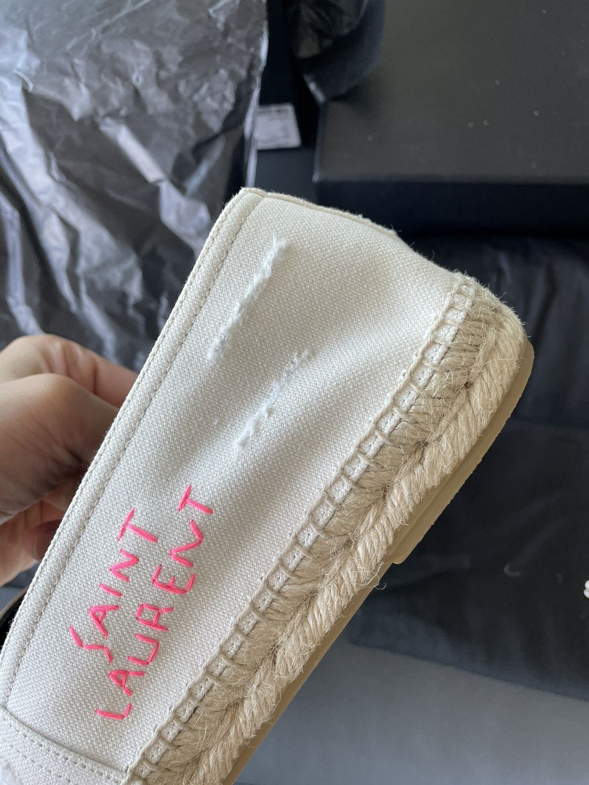 Hedi Slimane Rare Brand New Limited Edition SL Logo Espadrilles Size US 6 / EU 39 - 9 Thumbnail